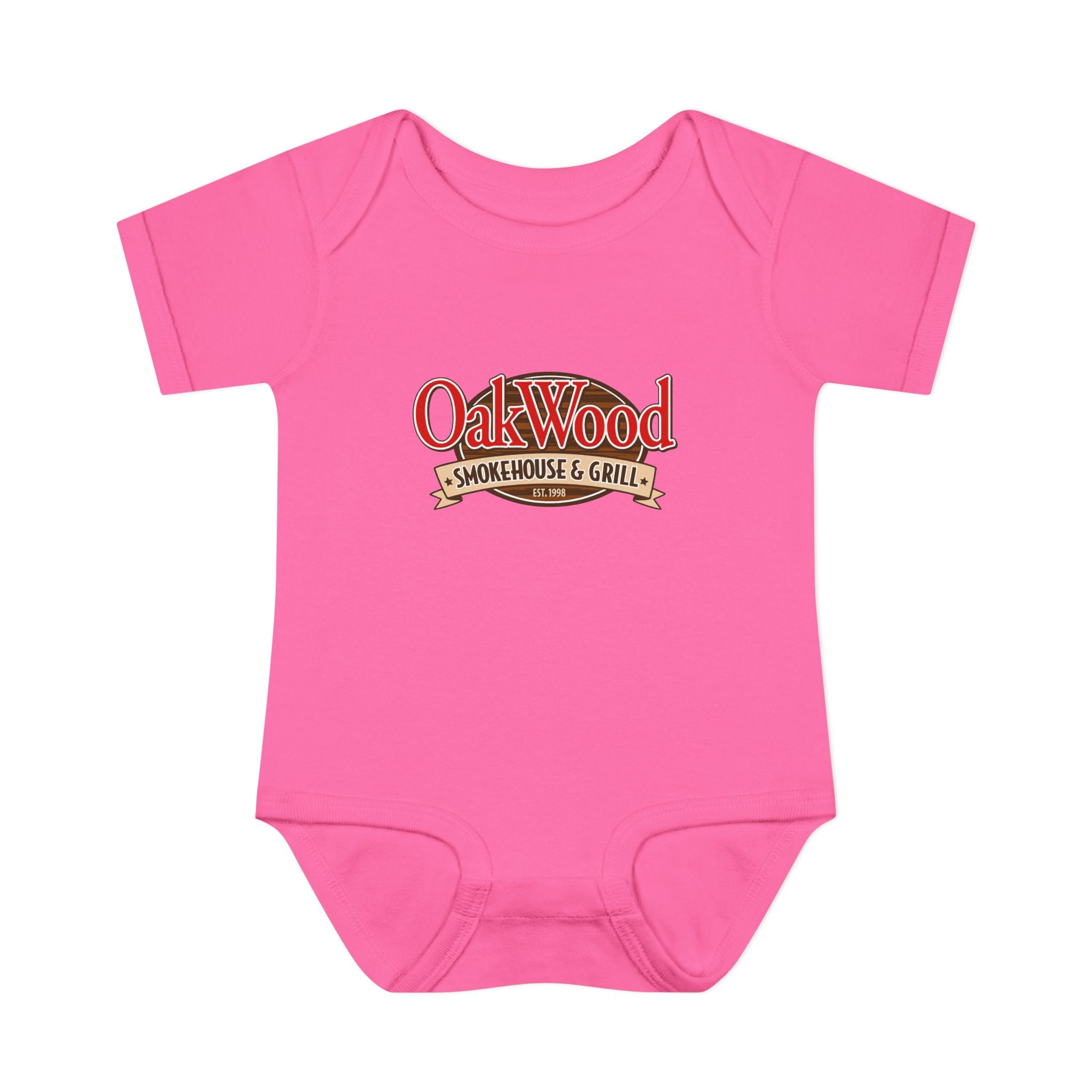 OakWood Smokehouse & Grill Infant Bodysuit - Cute Baby Logo Onesie