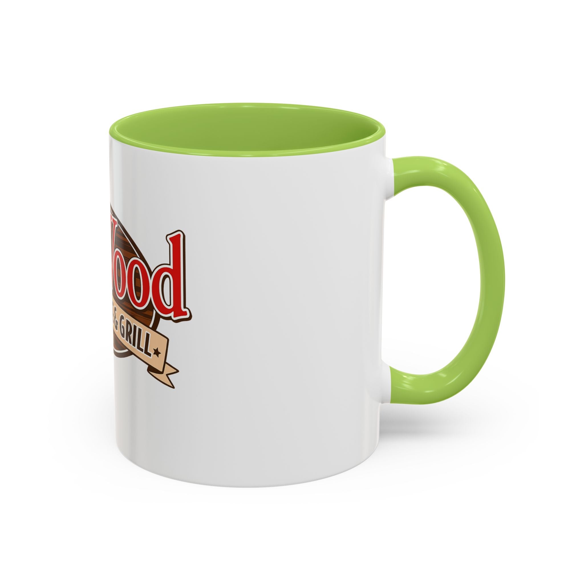 OakWood Smokehouse & Grill Logo Coffee Mug — Accent 11/15oz