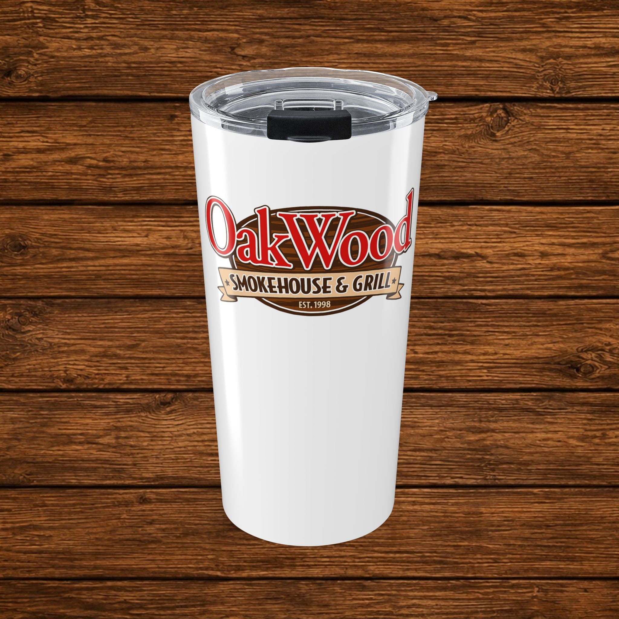 OakWood Smokehouse & Grill 20oz Tumbler - Insulated Travel Cup