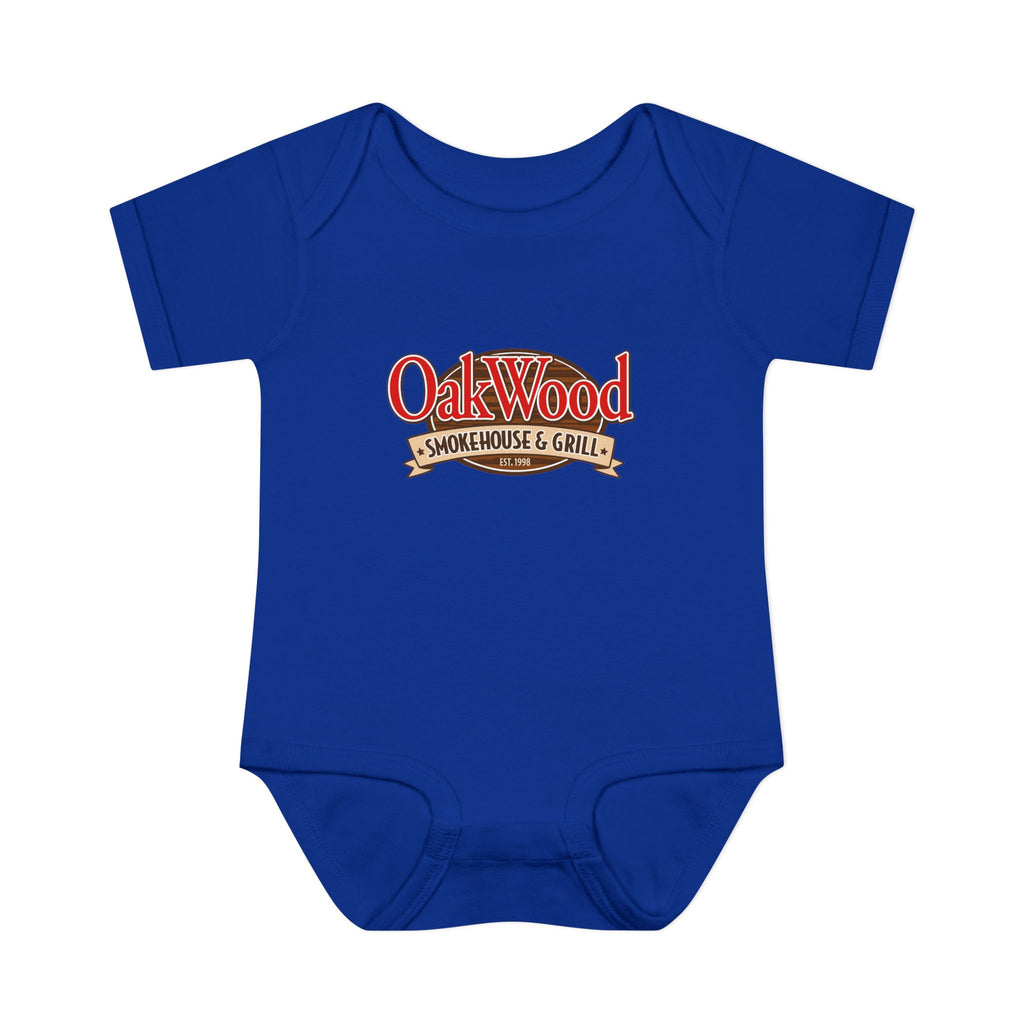 OakWood Smokehouse & Grill Infant Bodysuit - Cute Baby Logo Onesie