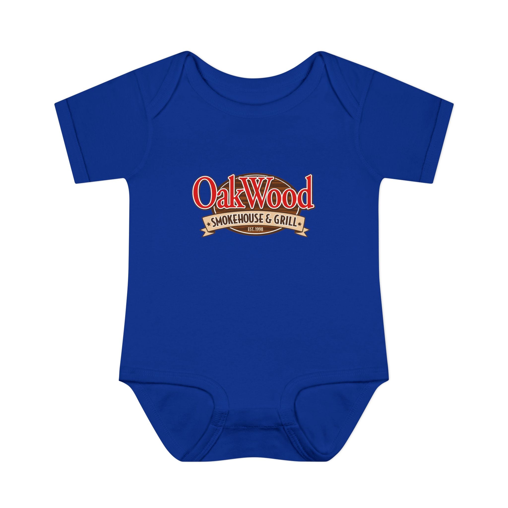 OakWood Smokehouse & Grill Infant Bodysuit - Cute Baby Logo Onesie