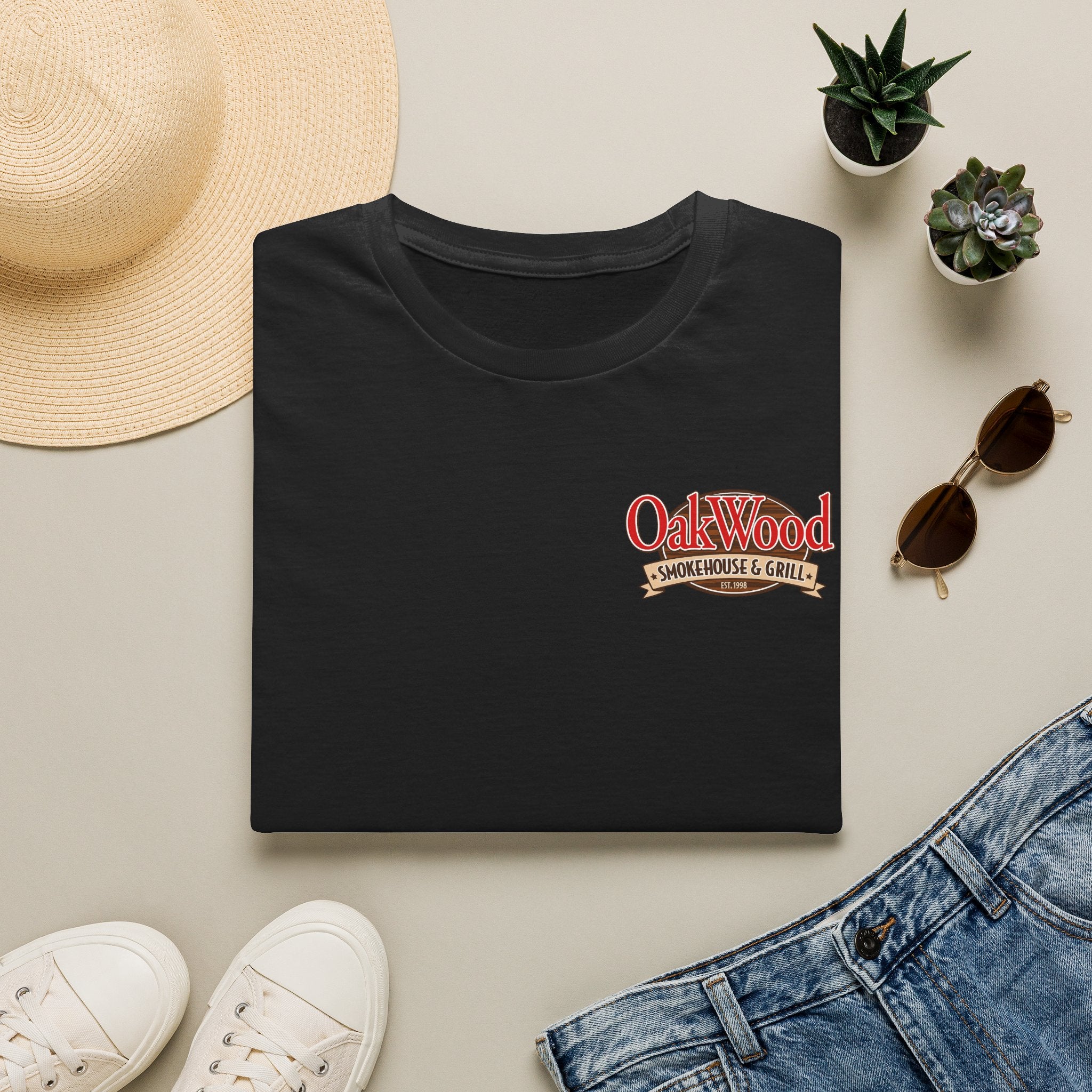 OakWood Smokehouse & Grill T-Shirt | Restaurant Logo Tee