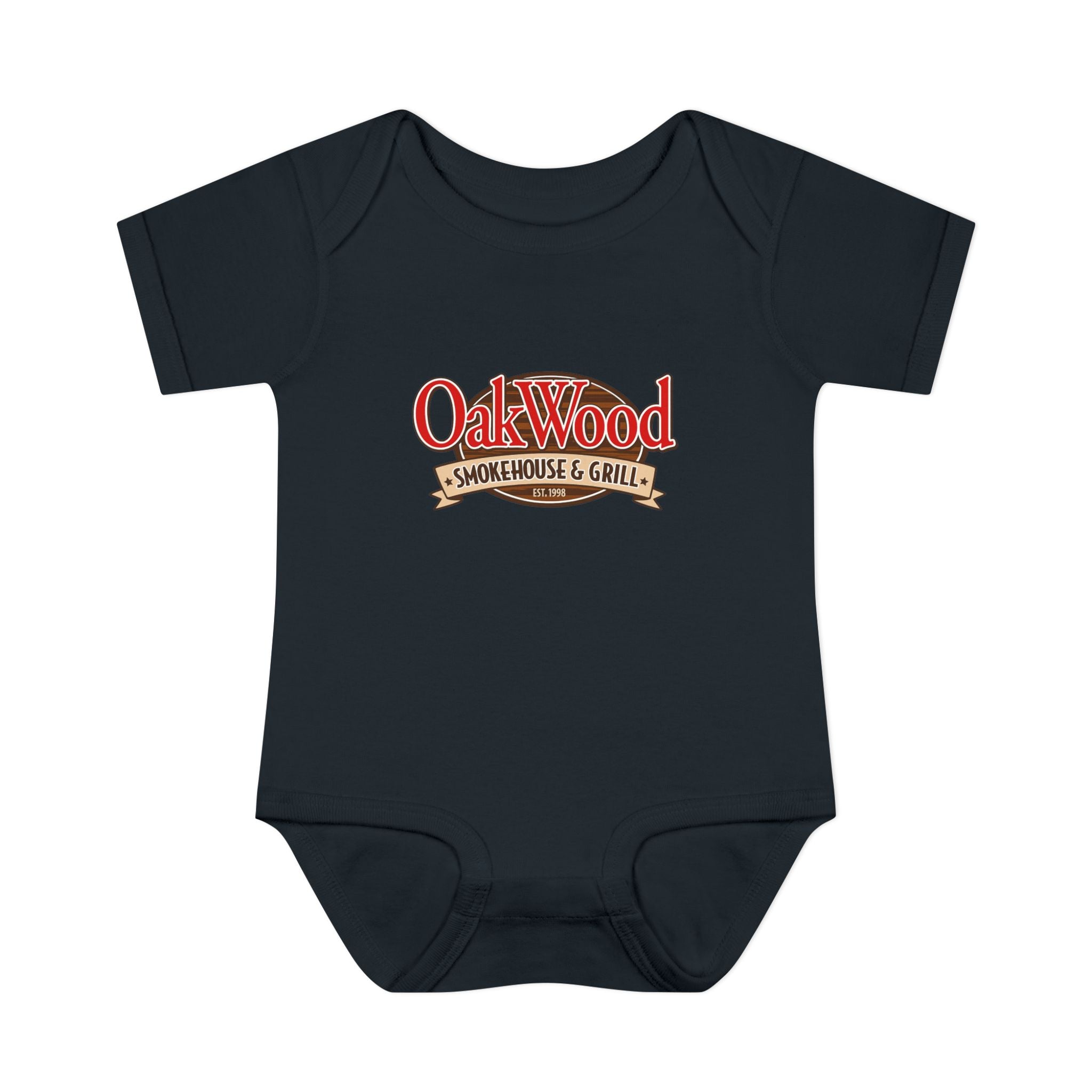 OakWood Smokehouse & Grill Infant Bodysuit - Cute Baby Logo Onesie