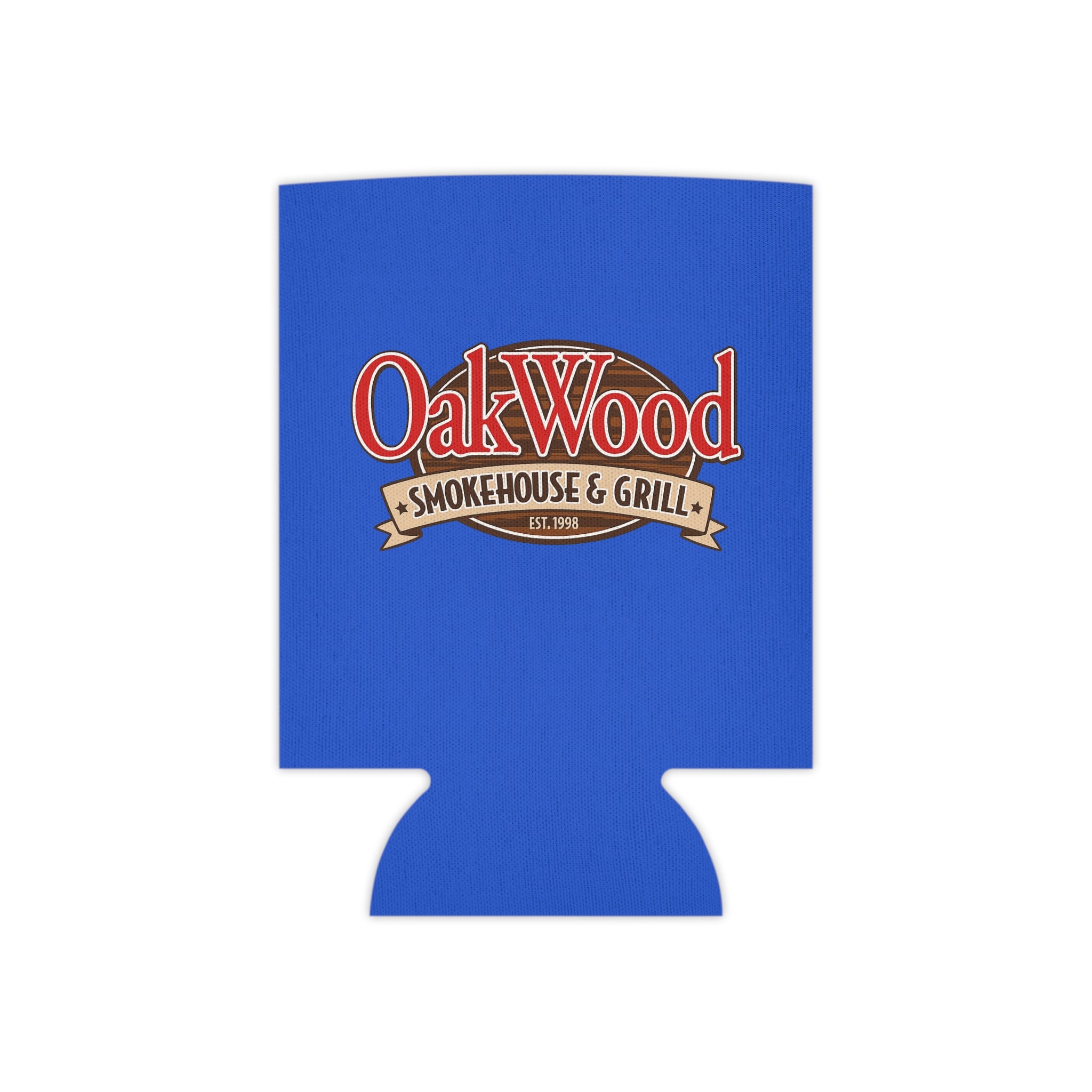 Can Cooler — OakWood Smokehouse & Grill Logo Drink Koozie