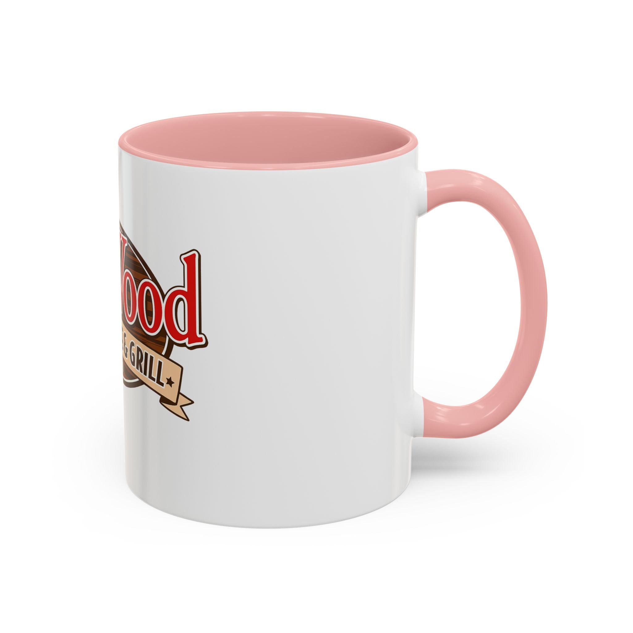OakWood Smokehouse & Grill Logo Coffee Mug — Accent 11/15oz