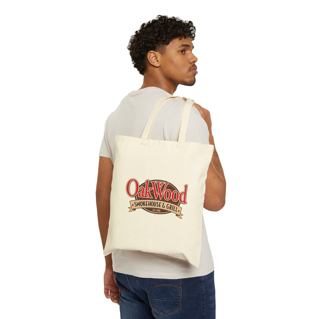 OakWood Smokehouse & Grill Canvas Tote Bag