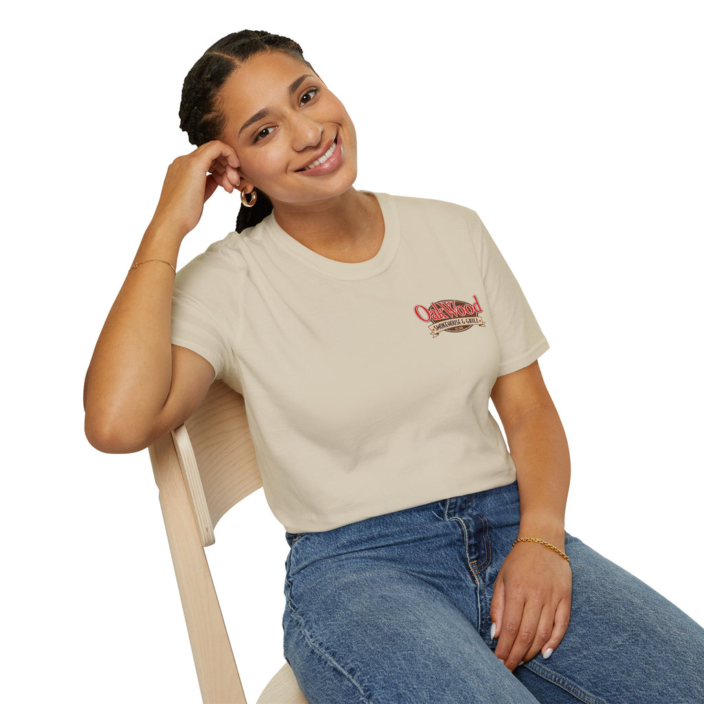 OakWood Smokehouse & Grill T-Shirt | Restaurant Logo Tee