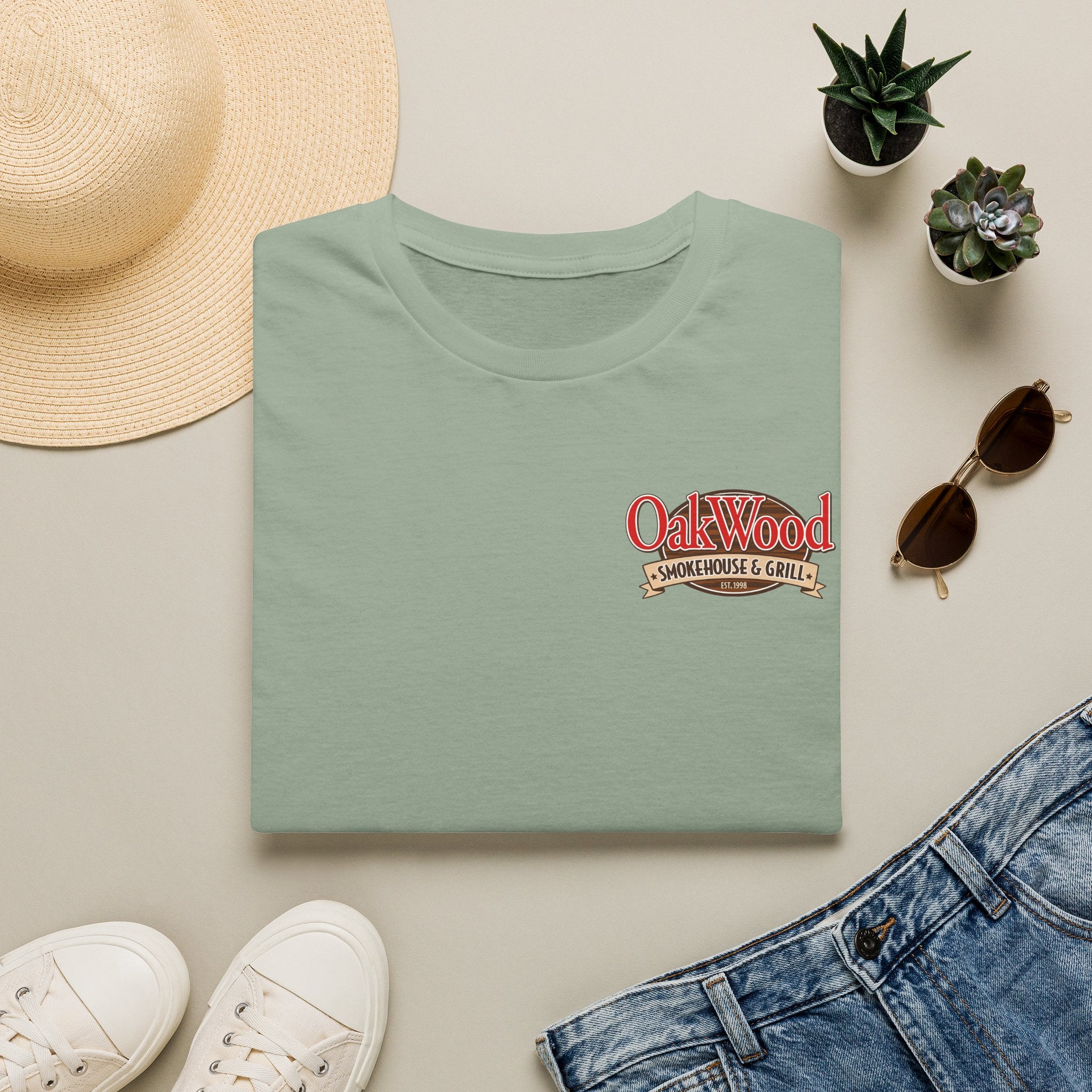 OakWood Smokehouse & Grill T-Shirt | Restaurant Logo Tee