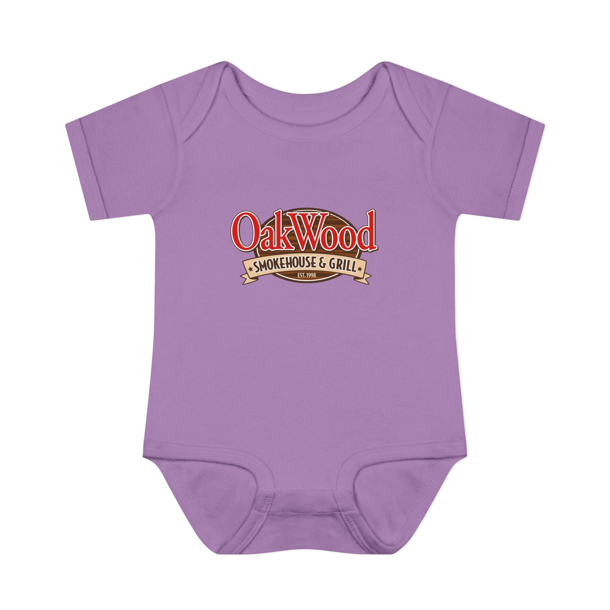 OakWood Smokehouse & Grill Infant Bodysuit - Cute Baby Logo Onesie