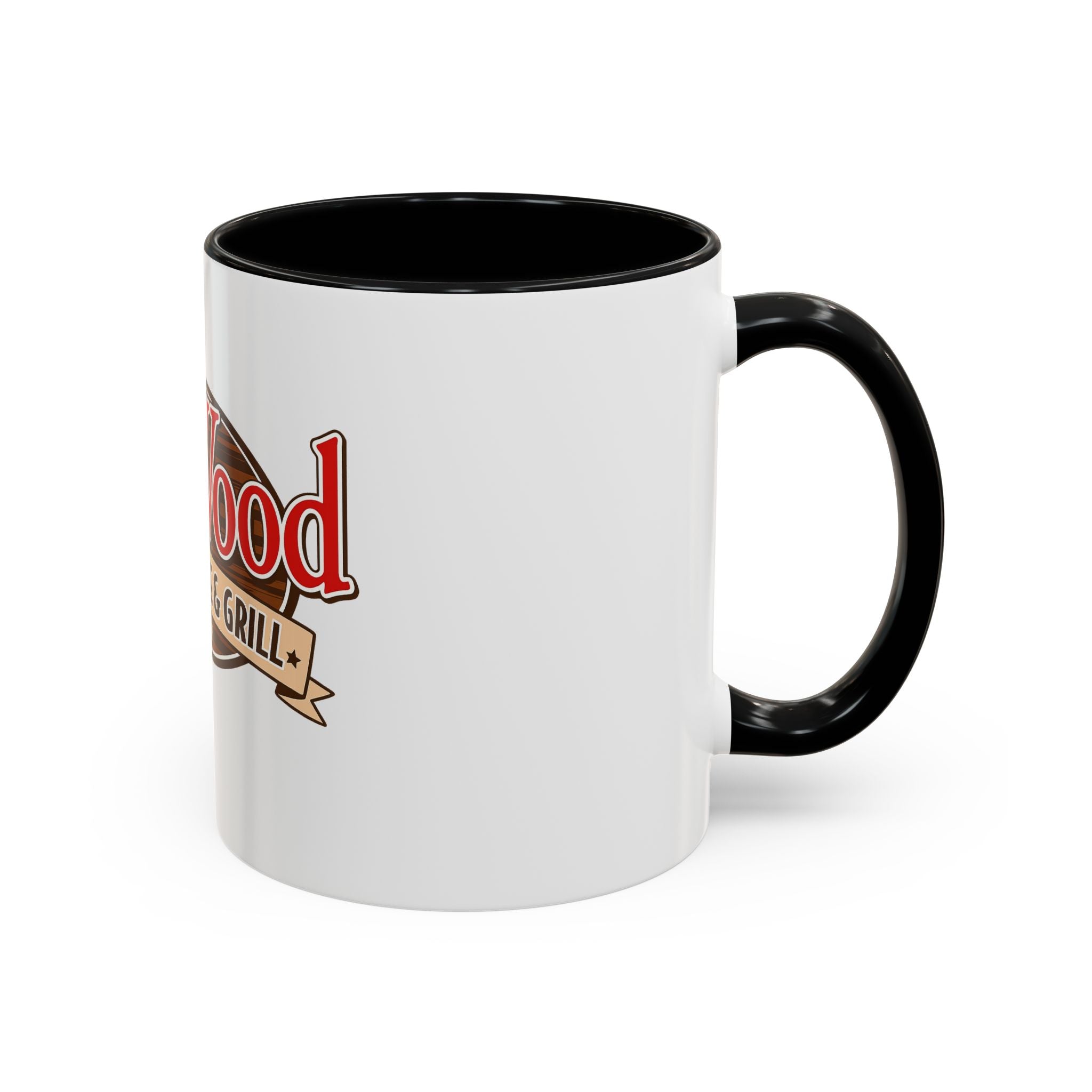 OakWood Smokehouse & Grill Logo Coffee Mug — Accent 11/15oz