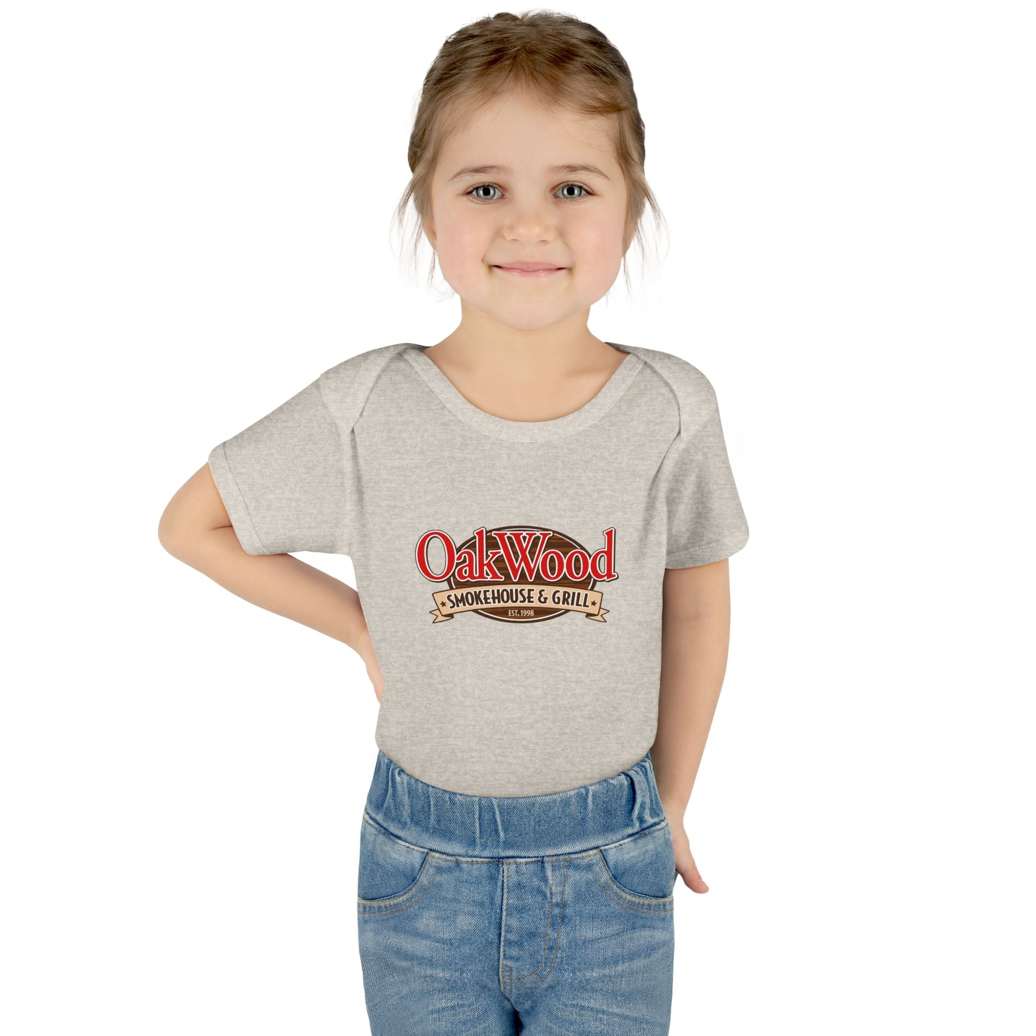 OakWood Smokehouse & Grill Infant Bodysuit - Cute Baby Logo Onesie