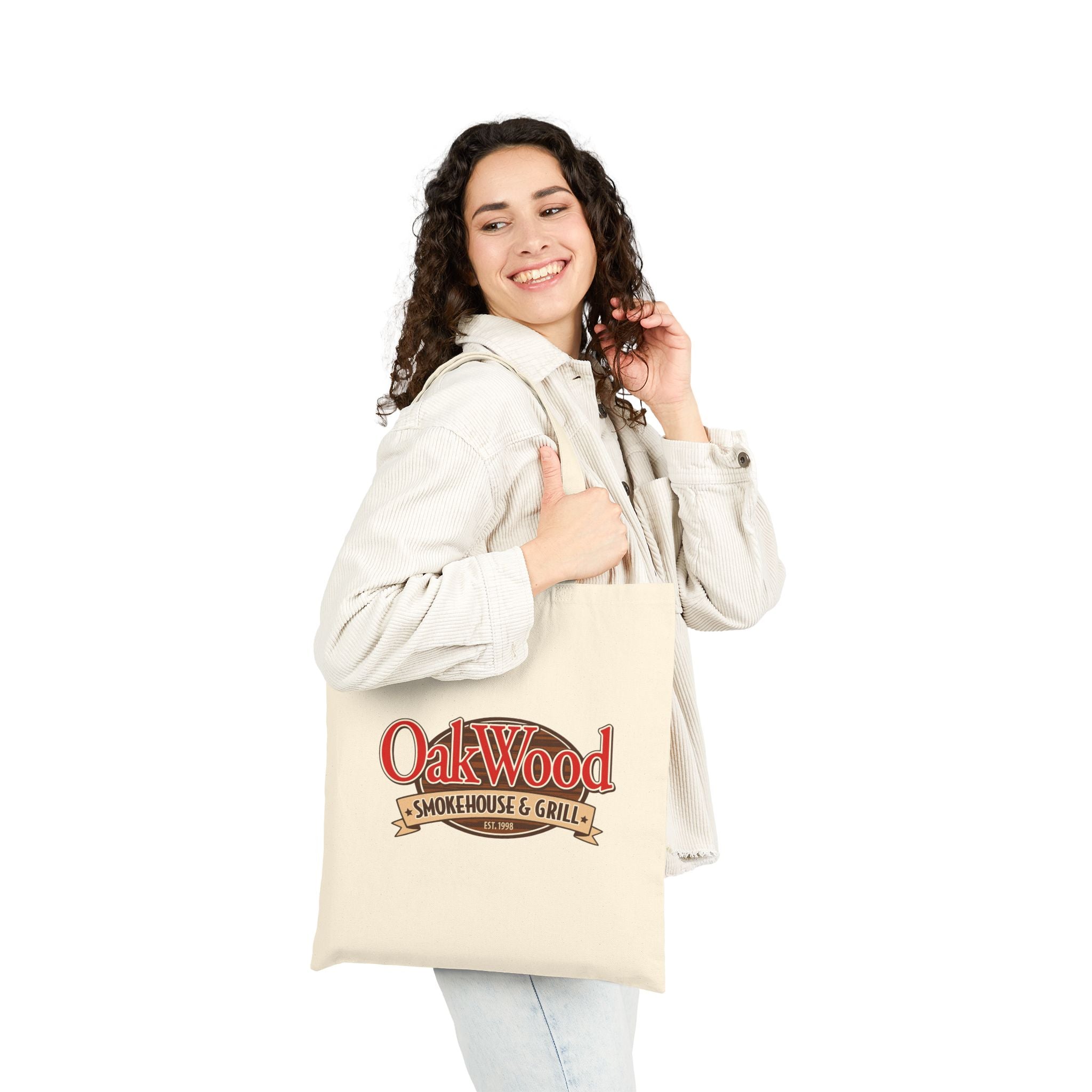 OakWood Smokehouse & Grill Canvas Tote Bag