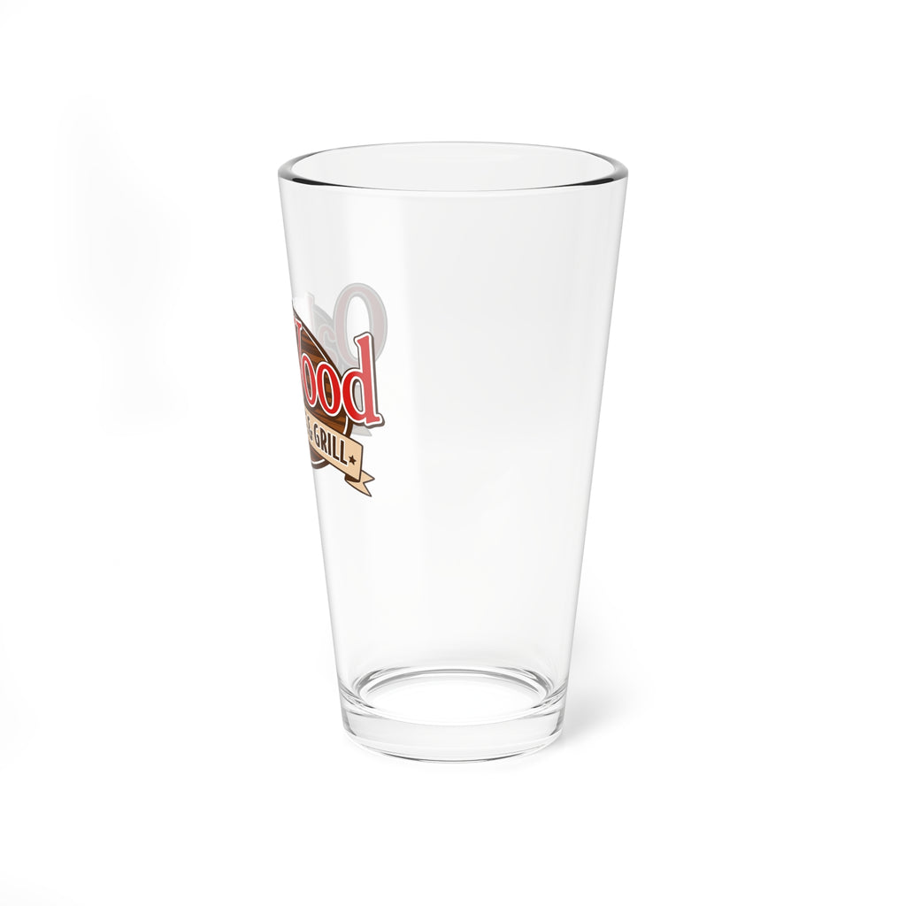 OakWood Smokehouse & Grill 16oz Mixing Glass - Branded Bar Pint