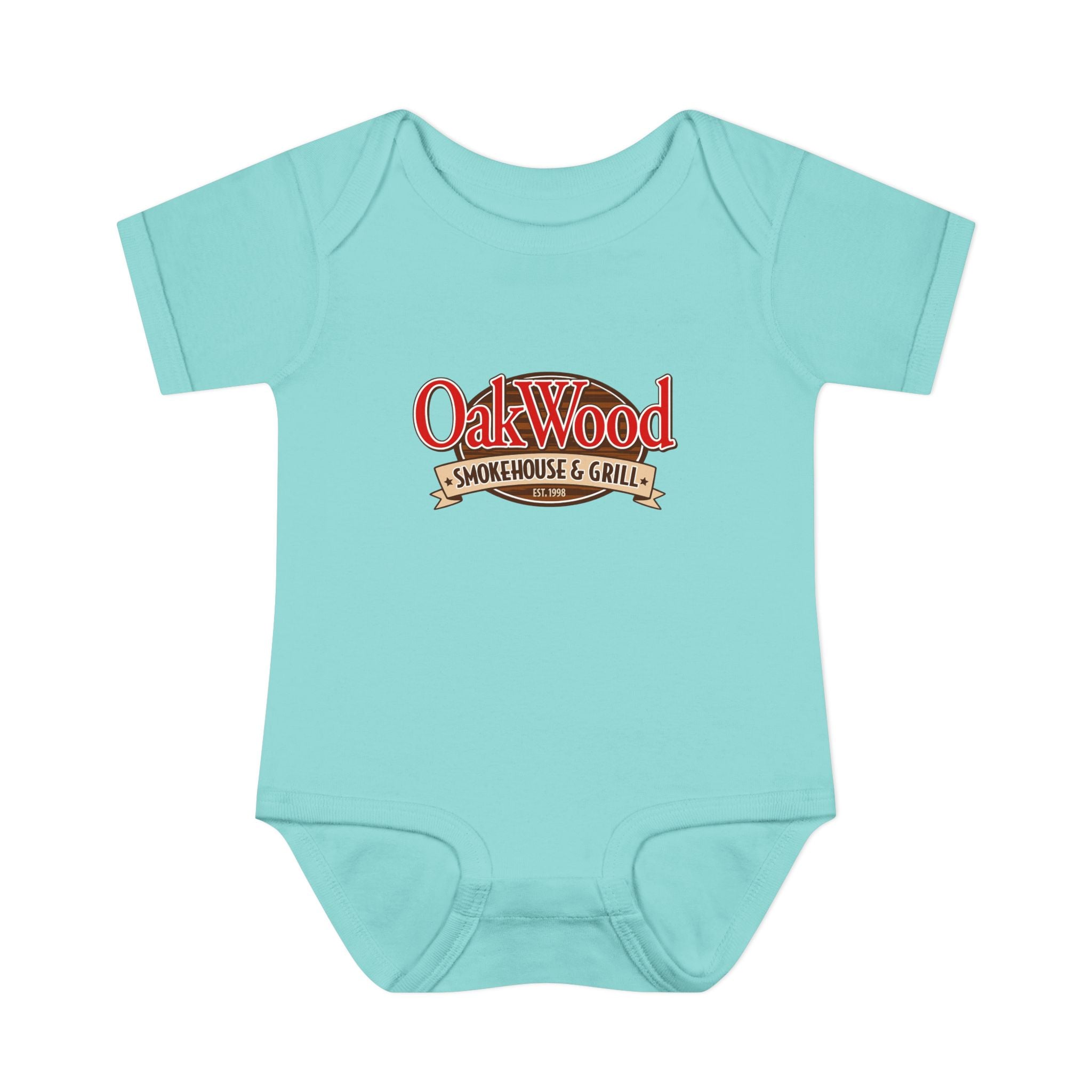 OakWood Smokehouse & Grill Infant Bodysuit - Cute Baby Logo Onesie