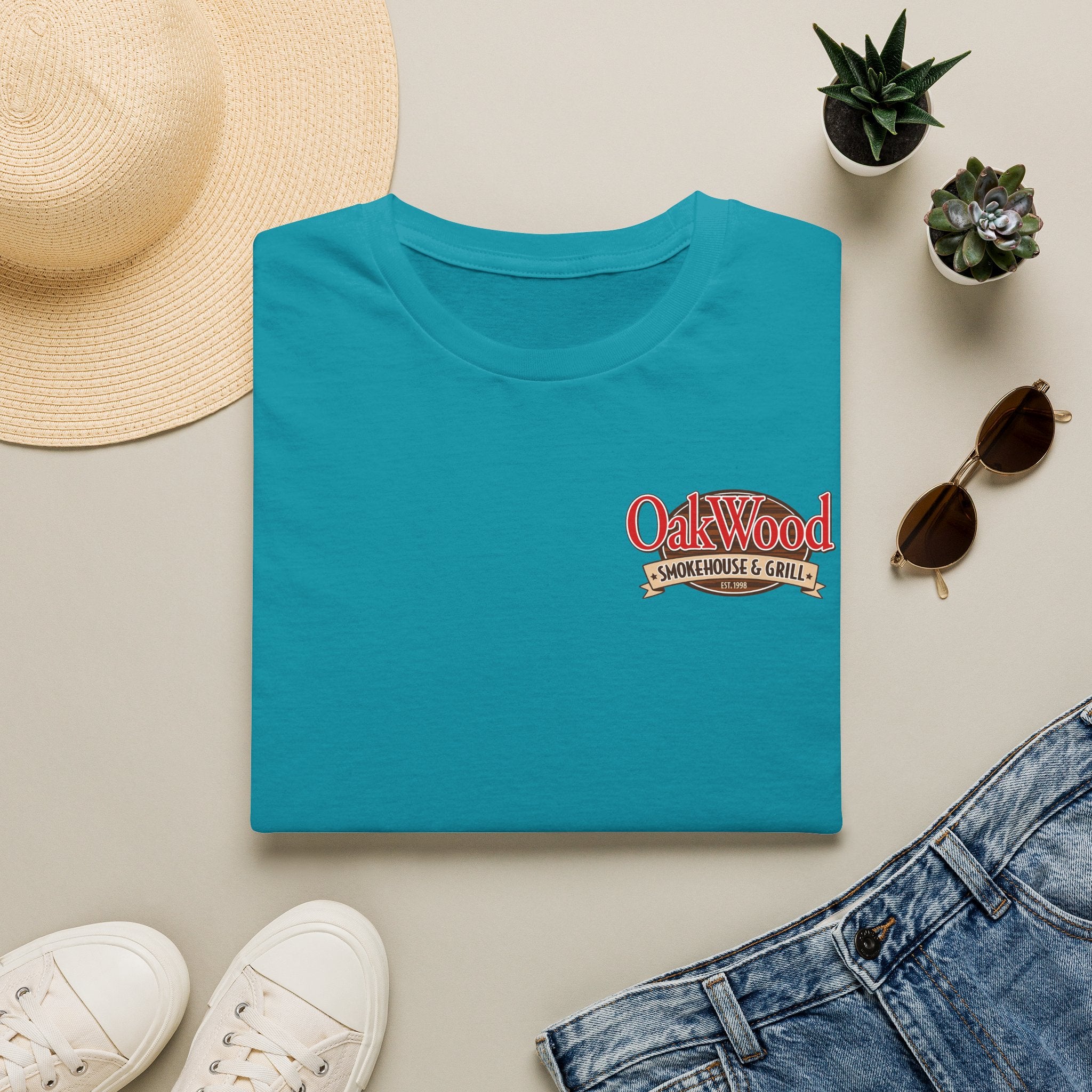 OakWood Smokehouse & Grill T-Shirt | Restaurant Logo Tee