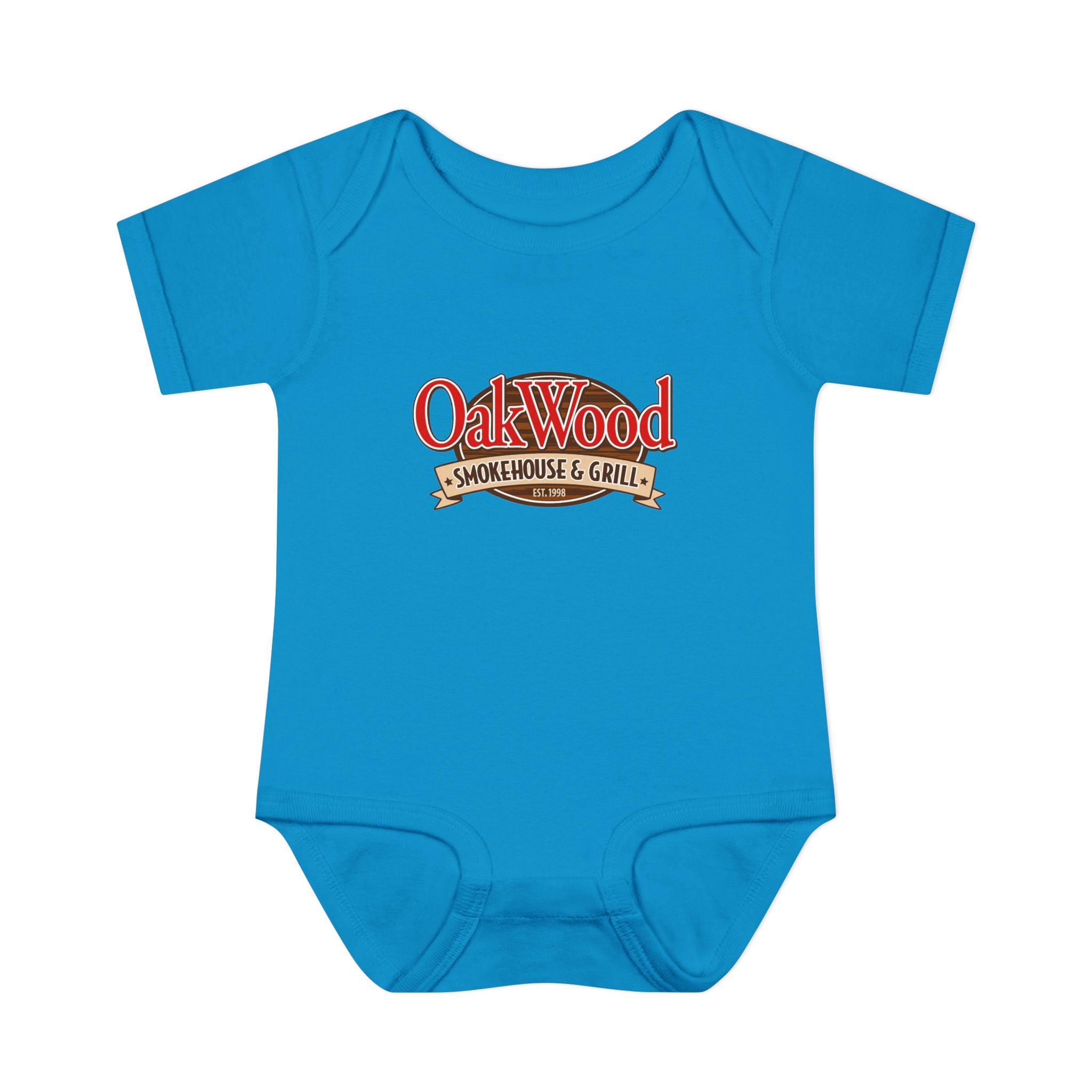 OakWood Smokehouse & Grill Infant Bodysuit - Cute Baby Logo Onesie