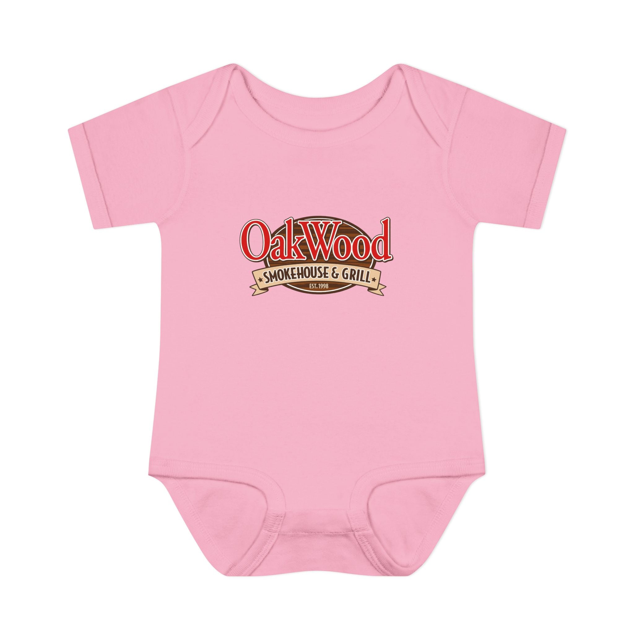 OakWood Smokehouse & Grill Infant Bodysuit - Cute Baby Logo Onesie
