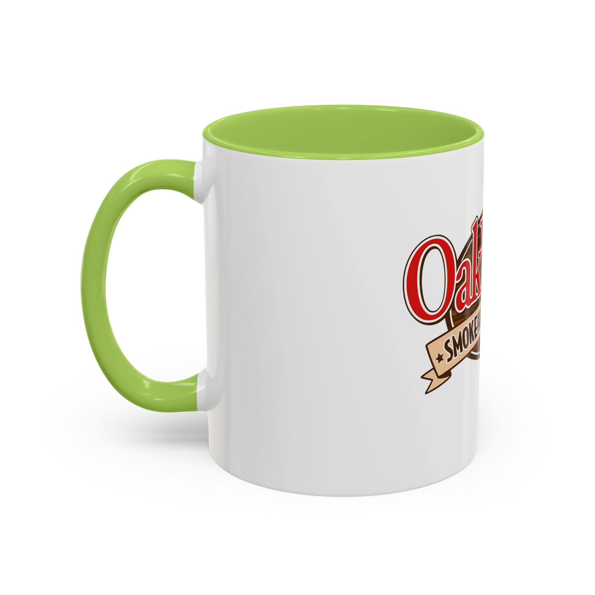 OakWood Smokehouse & Grill Logo Coffee Mug — Accent 11/15oz