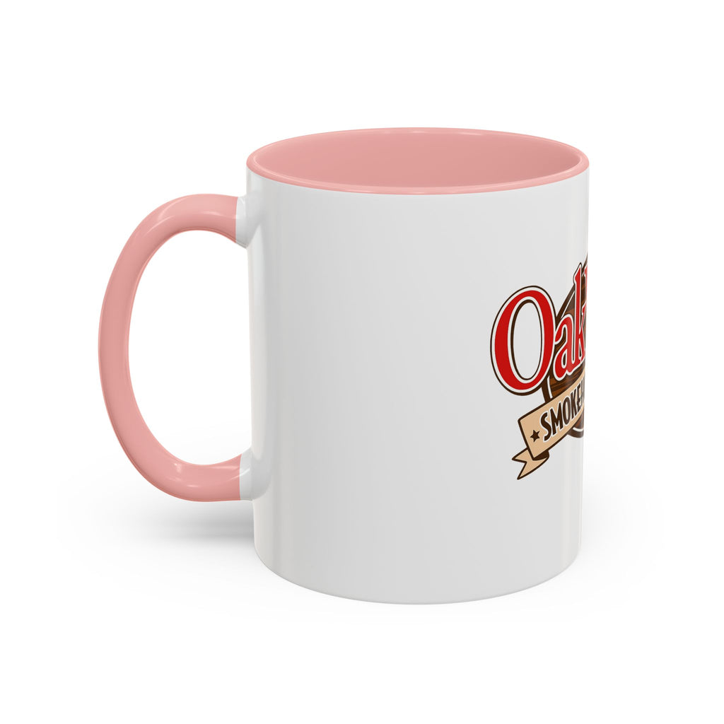 OakWood Smokehouse & Grill Logo Coffee Mug — Accent 11/15oz