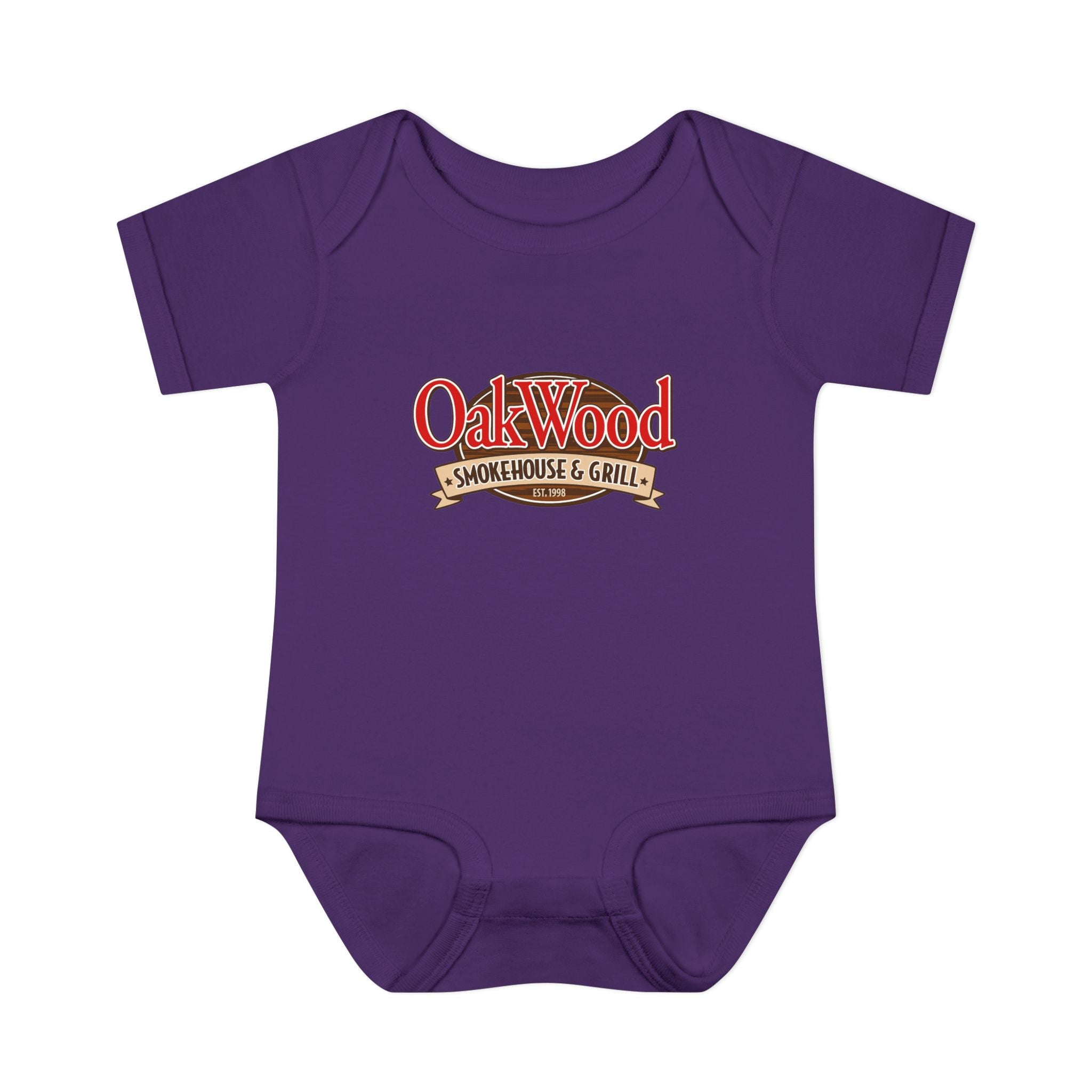 OakWood Smokehouse & Grill Infant Bodysuit - Cute Baby Logo Onesie