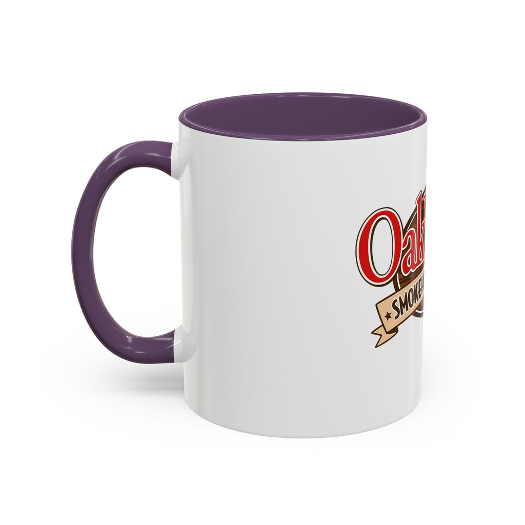 OakWood Smokehouse & Grill Logo Coffee Mug — Accent 11/15oz