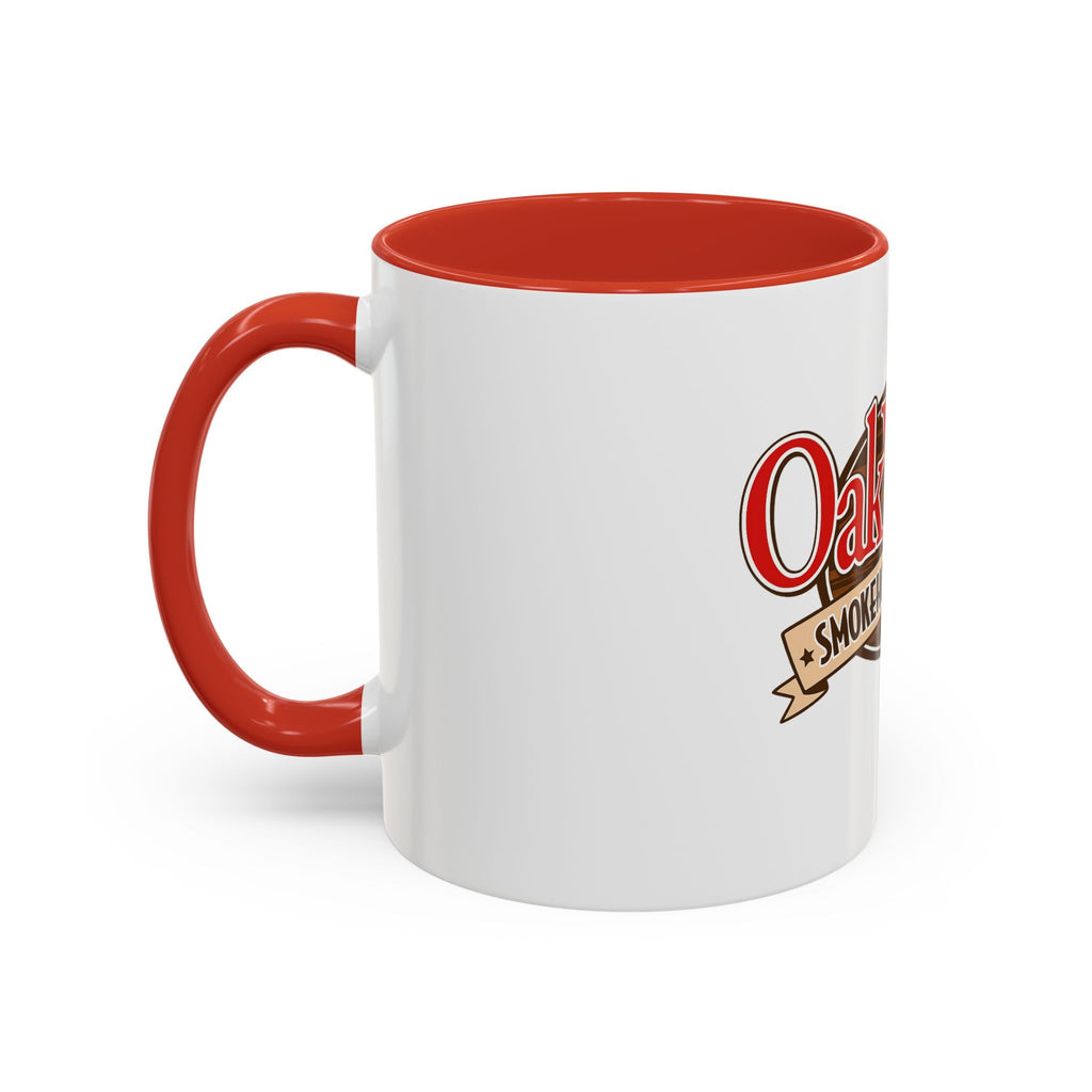 OakWood Smokehouse & Grill Logo Coffee Mug — Accent 11/15oz