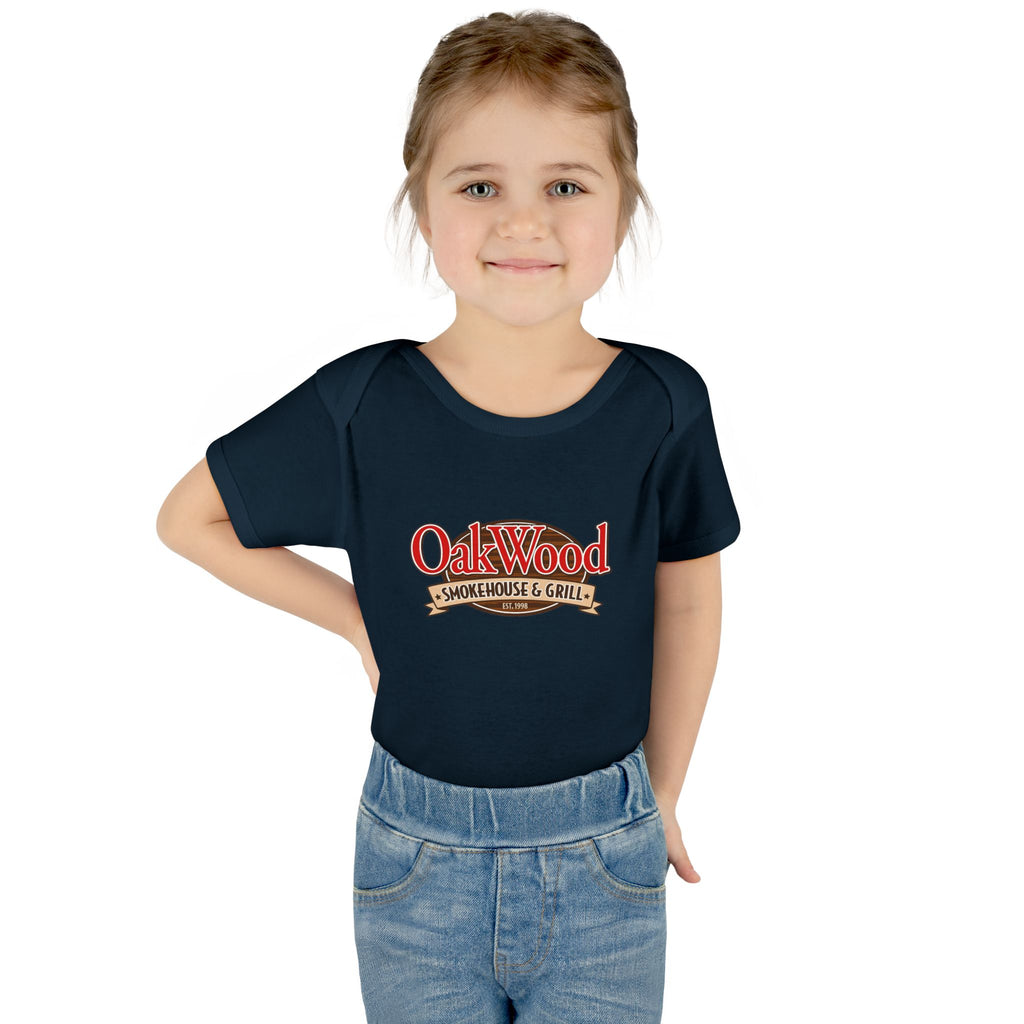 OakWood Smokehouse & Grill Infant Bodysuit - Cute Baby Logo Onesie