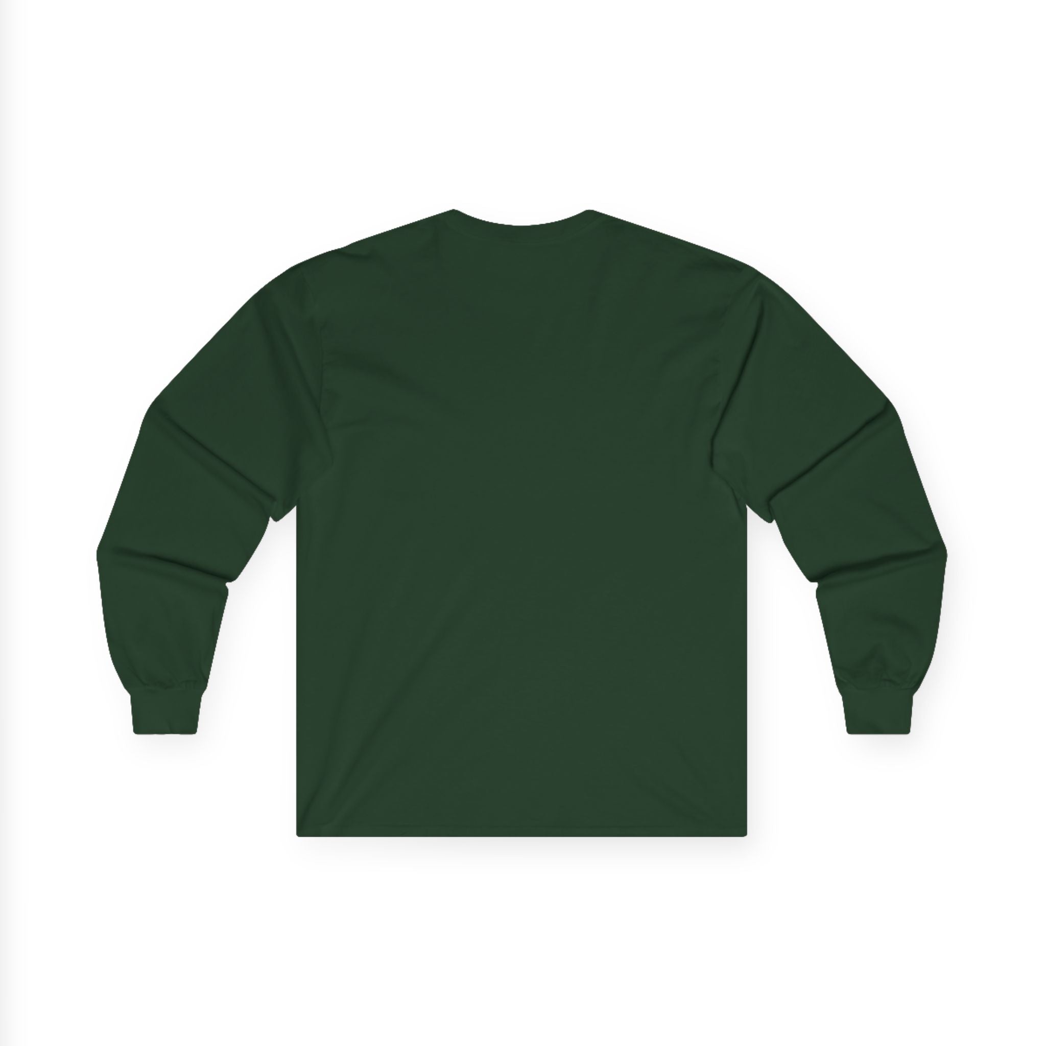 Classic 'Oakwood Smokehouse' Long Sleeve Tee — Rustic Lumberjack Woodpile Design