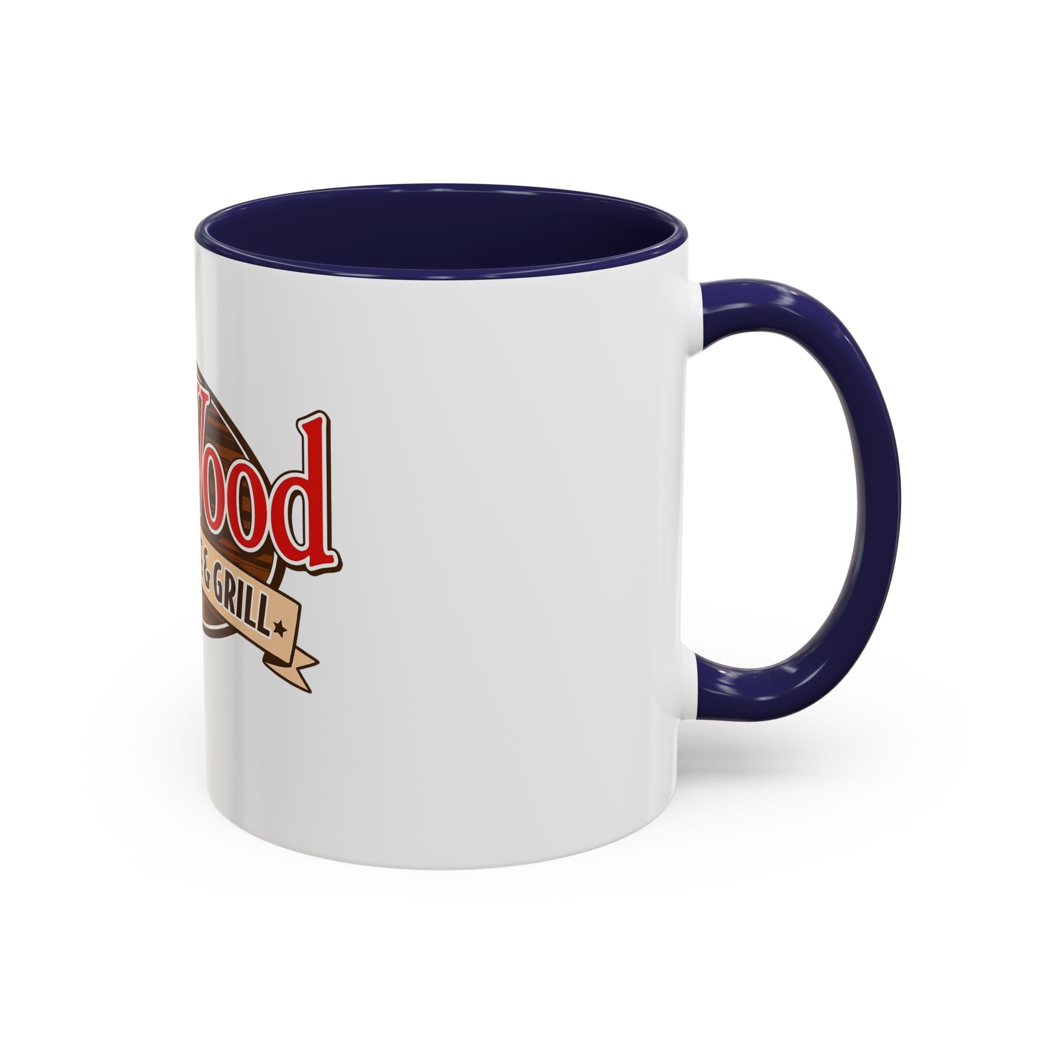 OakWood Smokehouse & Grill Logo Coffee Mug — Accent 11/15oz