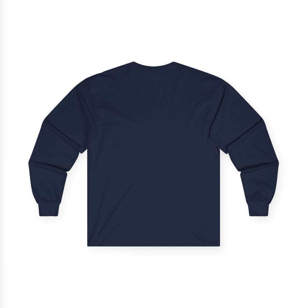 Classic 'Oakwood Smokehouse' Long Sleeve Tee — Rustic Lumberjack Woodpile Design