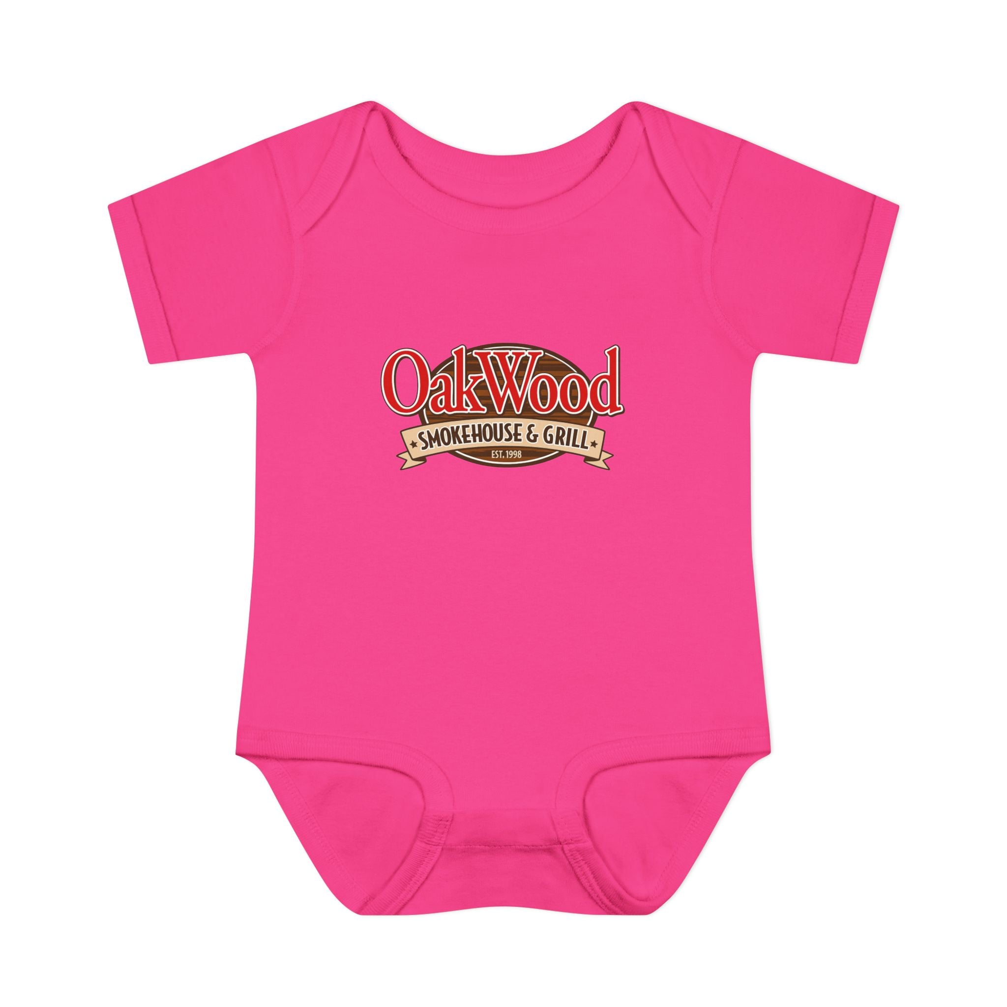 OakWood Smokehouse & Grill Infant Bodysuit - Cute Baby Logo Onesie