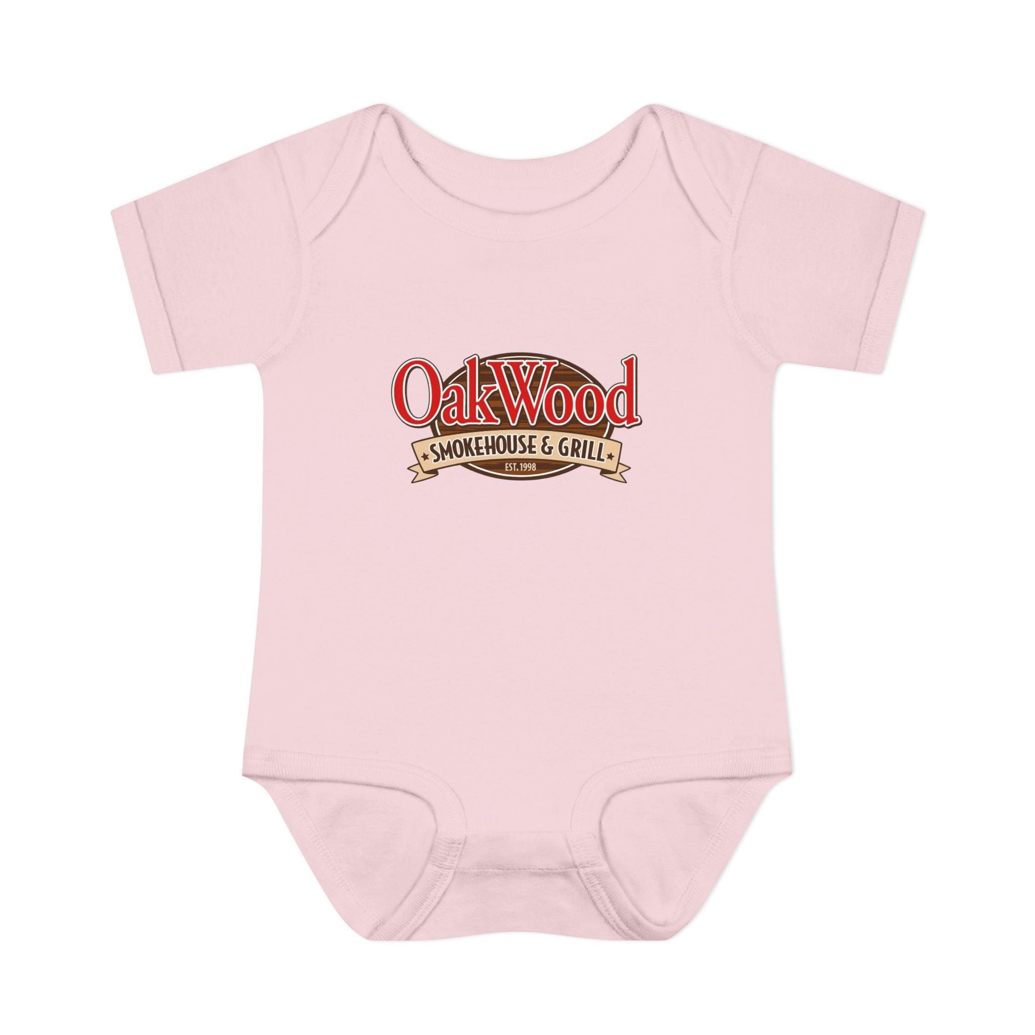 OakWood Smokehouse & Grill Infant Bodysuit - Cute Baby Logo Onesie
