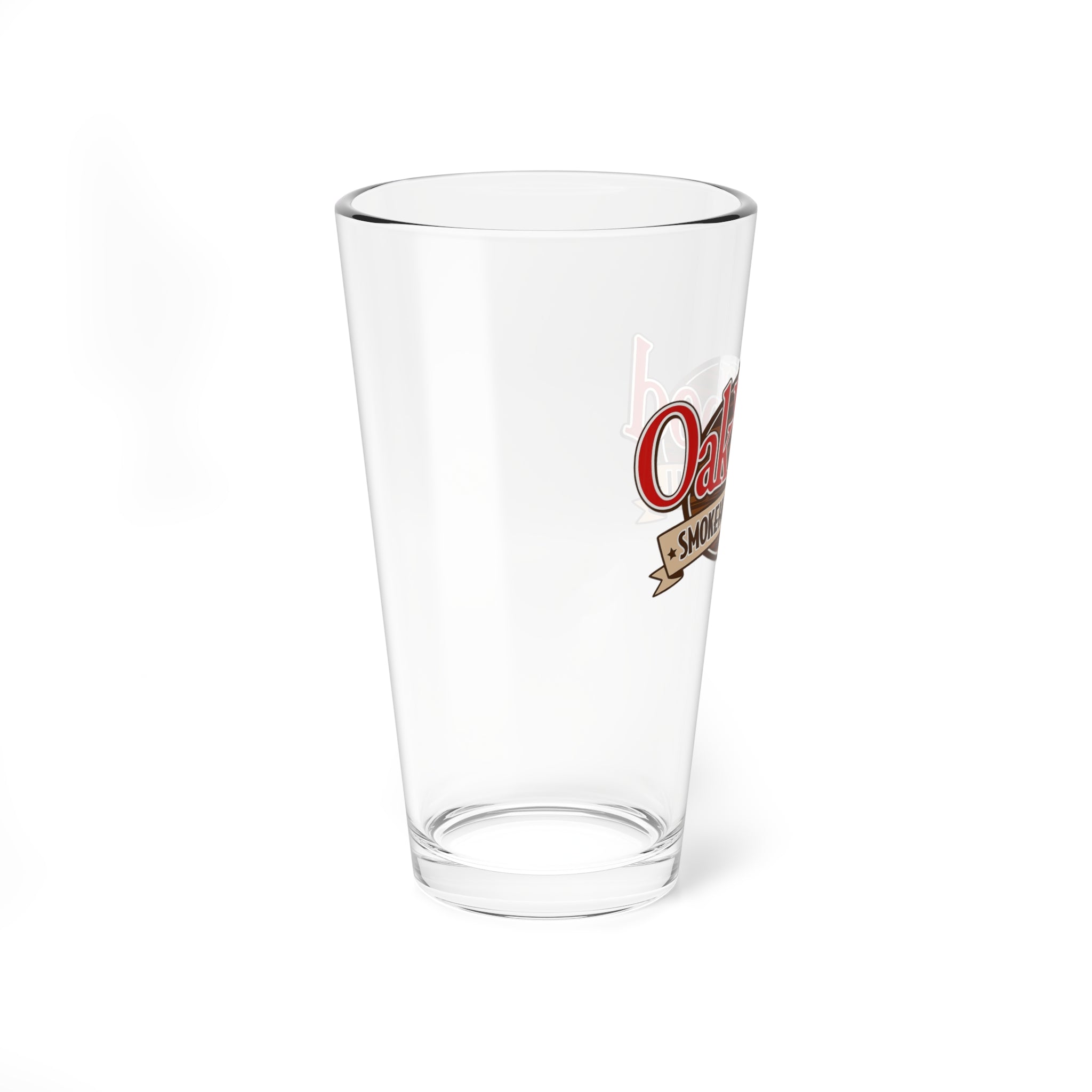 OakWood Smokehouse & Grill 16oz Mixing Glass - Branded Bar Pint