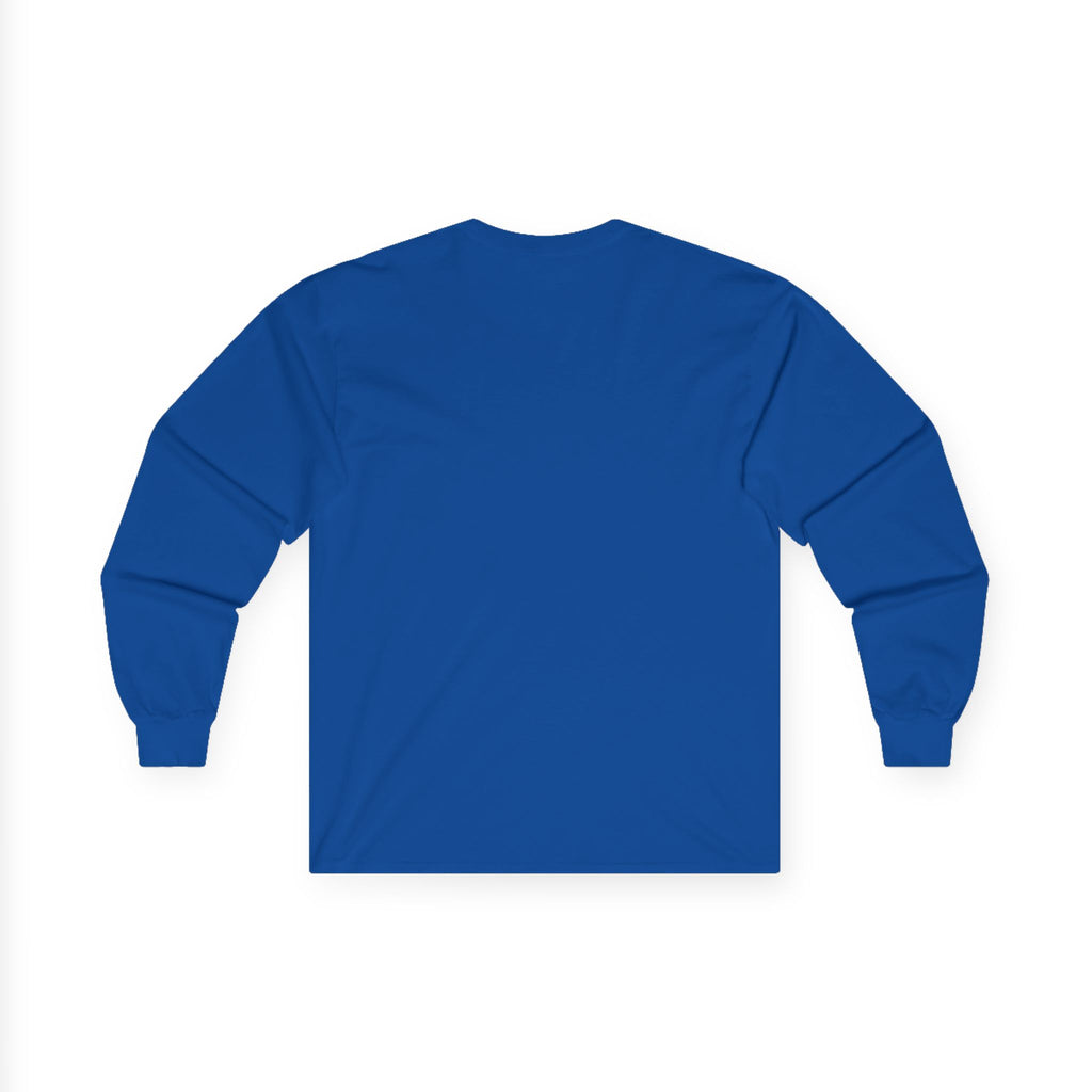 Classic 'Oakwood Smokehouse' Long Sleeve Tee — Rustic Lumberjack Woodpile Design
