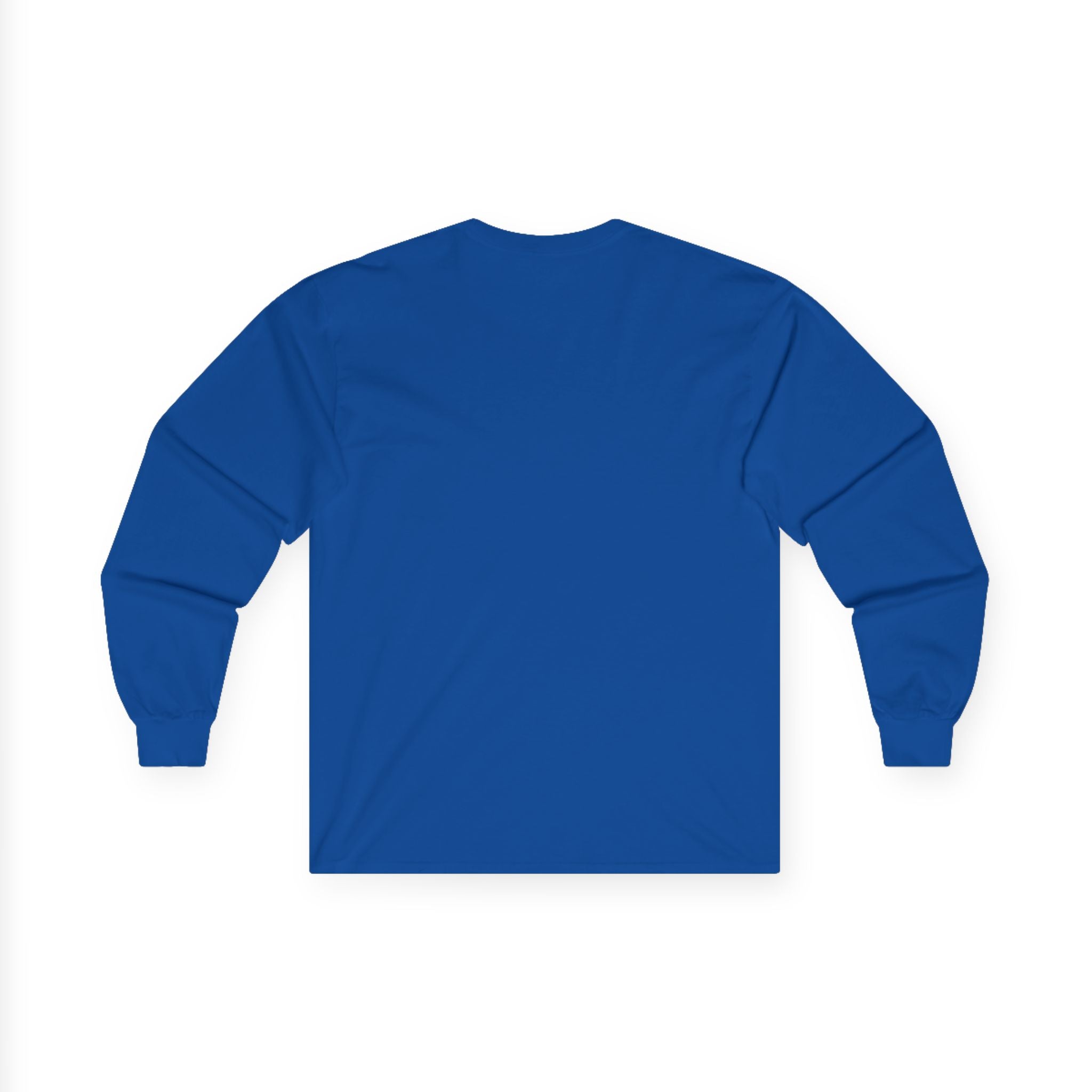 Classic 'Oakwood Smokehouse' Long Sleeve Tee — Rustic Lumberjack Woodpile Design