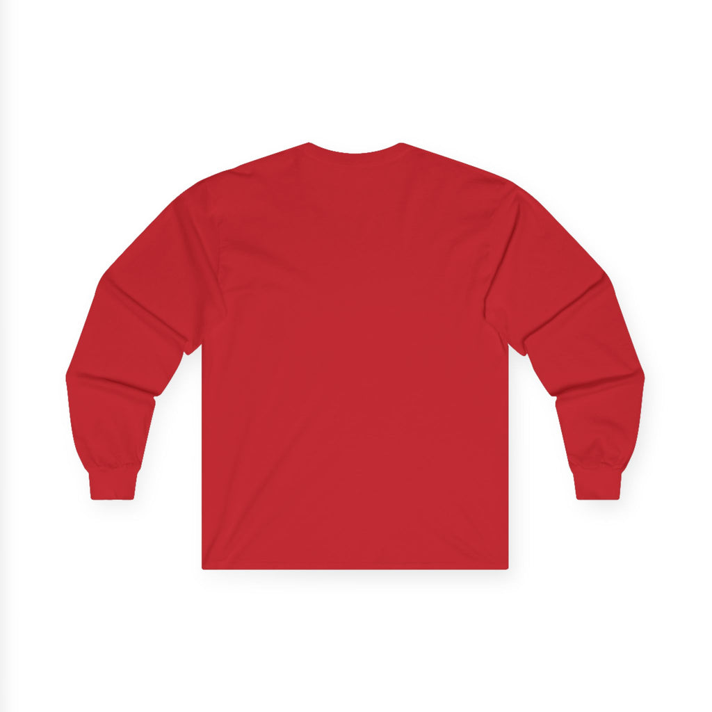 Classic 'Oakwood Smokehouse' Long Sleeve Tee — Rustic Lumberjack Woodpile Design