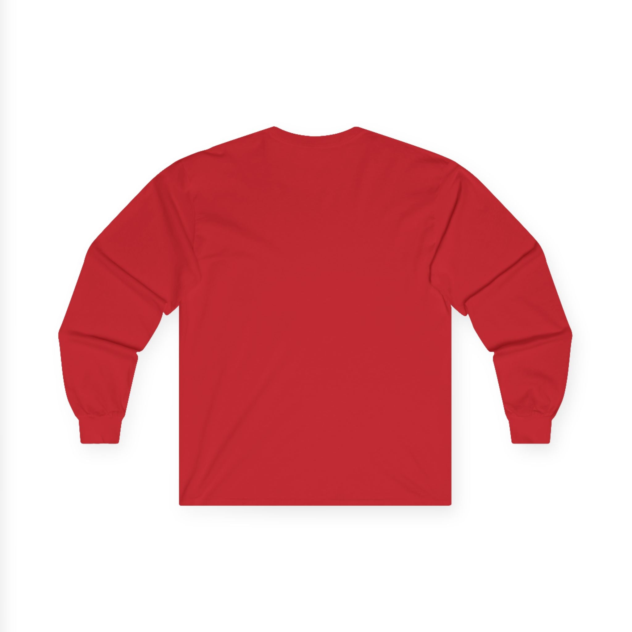 Classic 'Oakwood Smokehouse' Long Sleeve Tee — Rustic Lumberjack Woodpile Design