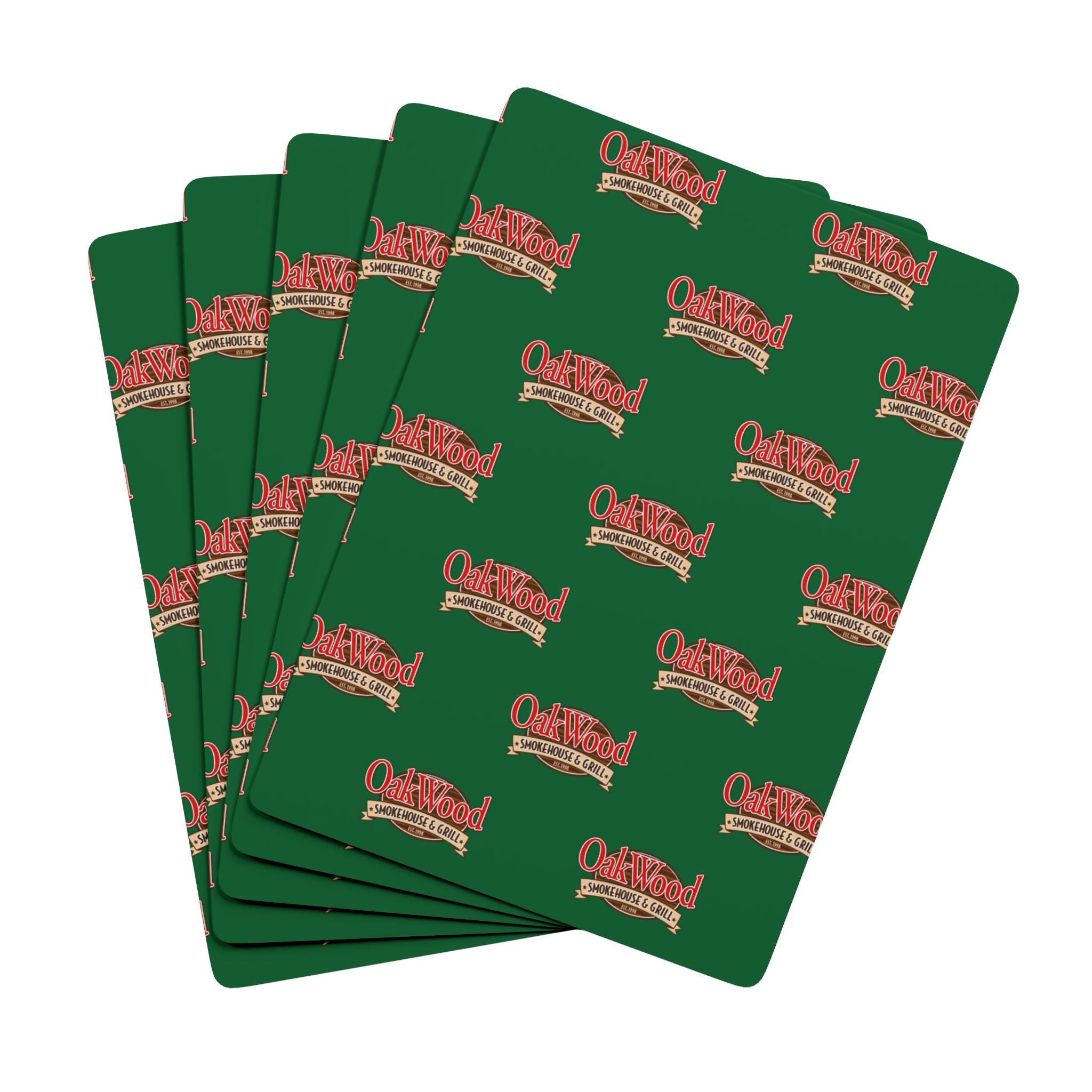 Poker Playing Cards – Custom Logo Green-Back Deck