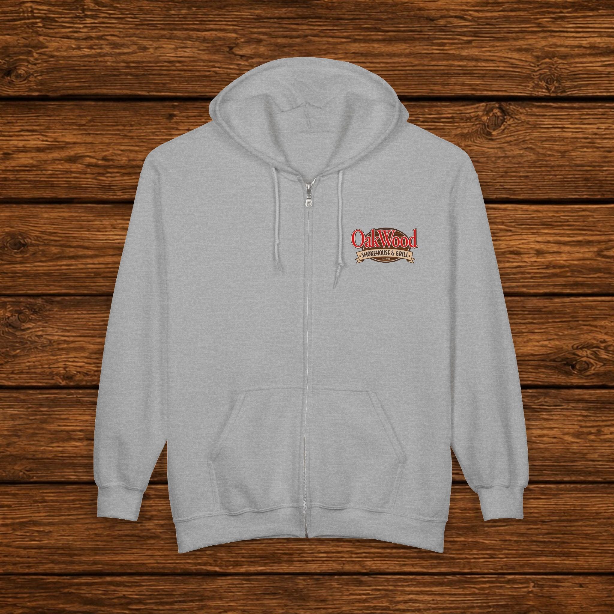 OakWood Smokehouse & Grill Zip Hoodie