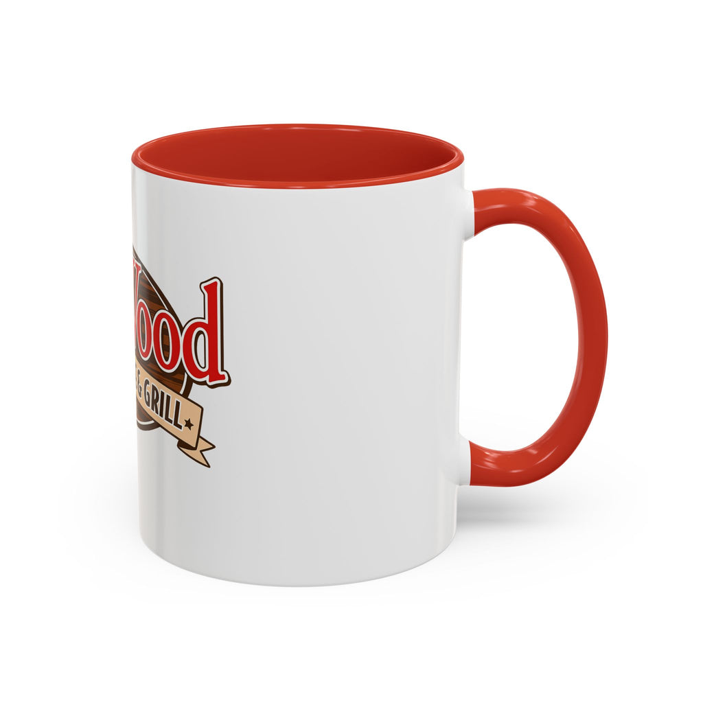 OakWood Smokehouse & Grill Logo Coffee Mug — Accent 11/15oz