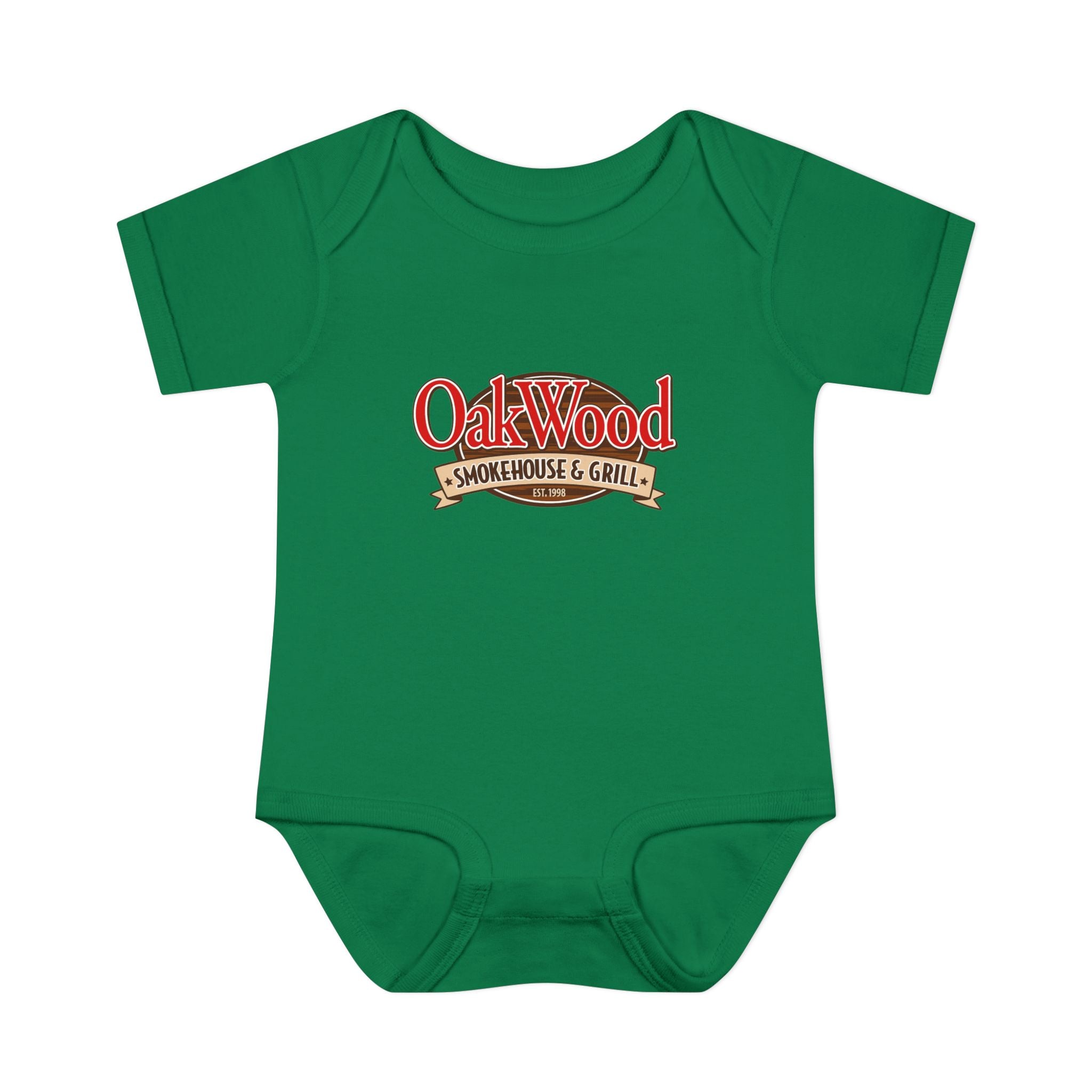 OakWood Smokehouse & Grill Infant Bodysuit - Cute Baby Logo Onesie