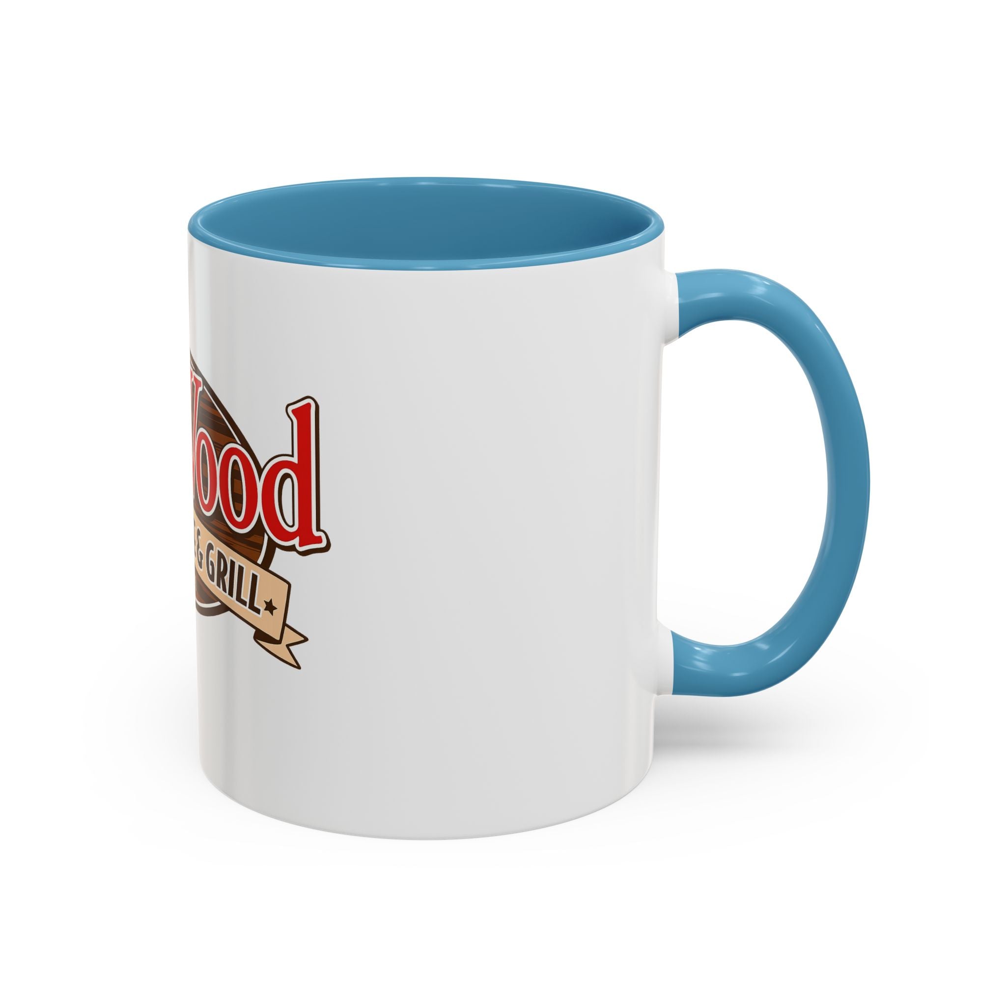 OakWood Smokehouse & Grill Logo Coffee Mug — Accent 11/15oz