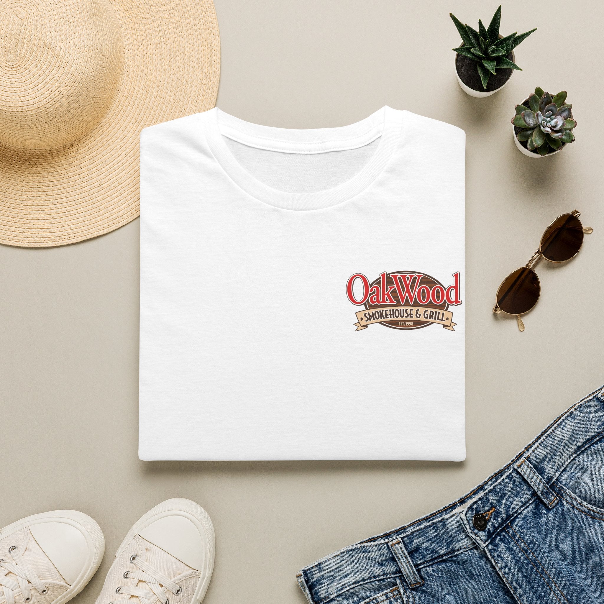 OakWood Smokehouse & Grill T-Shirt | Restaurant Logo Tee