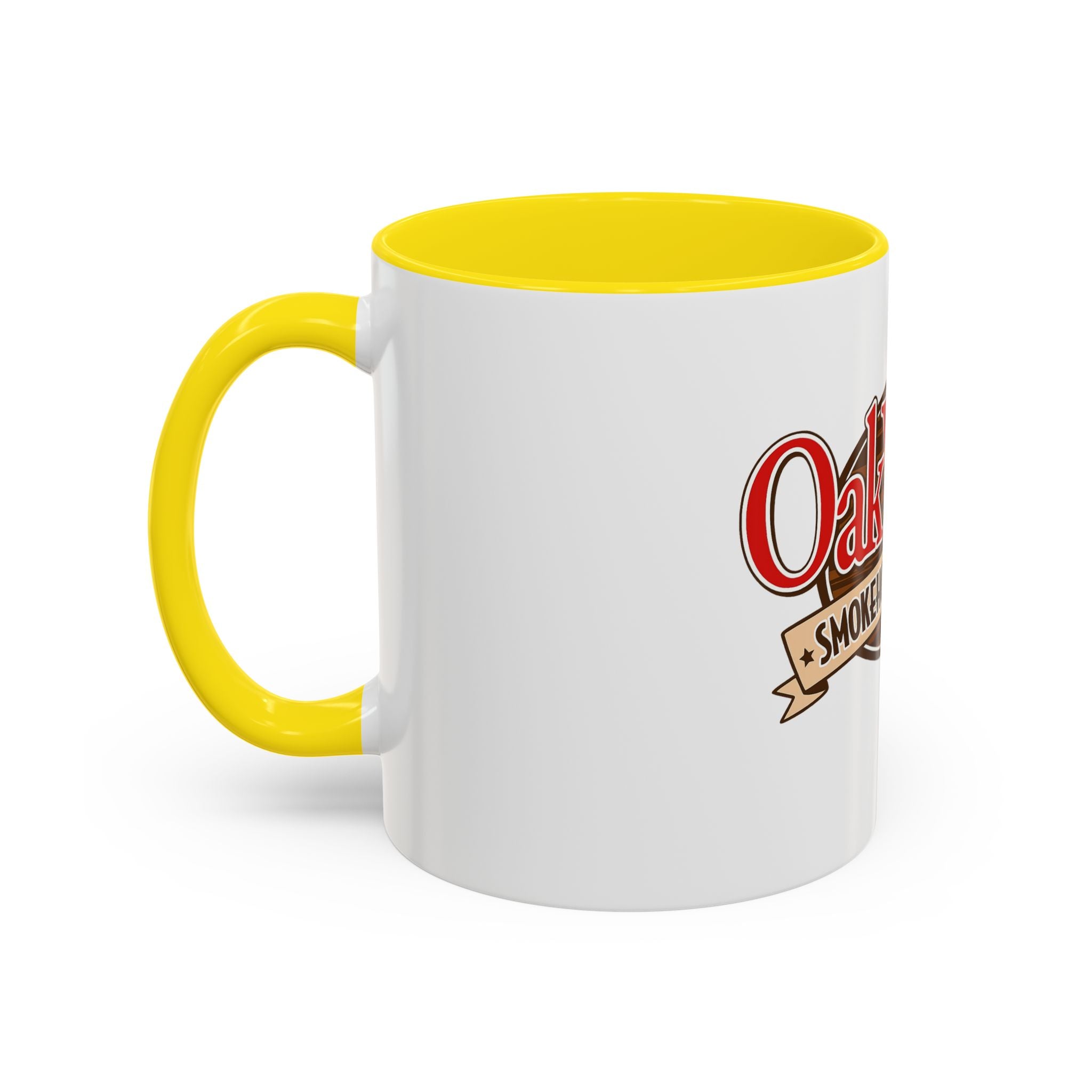 OakWood Smokehouse & Grill Logo Coffee Mug — Accent 11/15oz