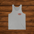 Oakwood Barbecue Logo Tank Top — Vintage BBQ Grillman Chest Design