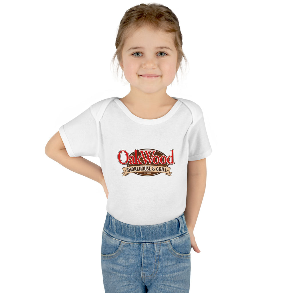 OakWood Smokehouse & Grill Infant Bodysuit - Cute Baby Logo Onesie